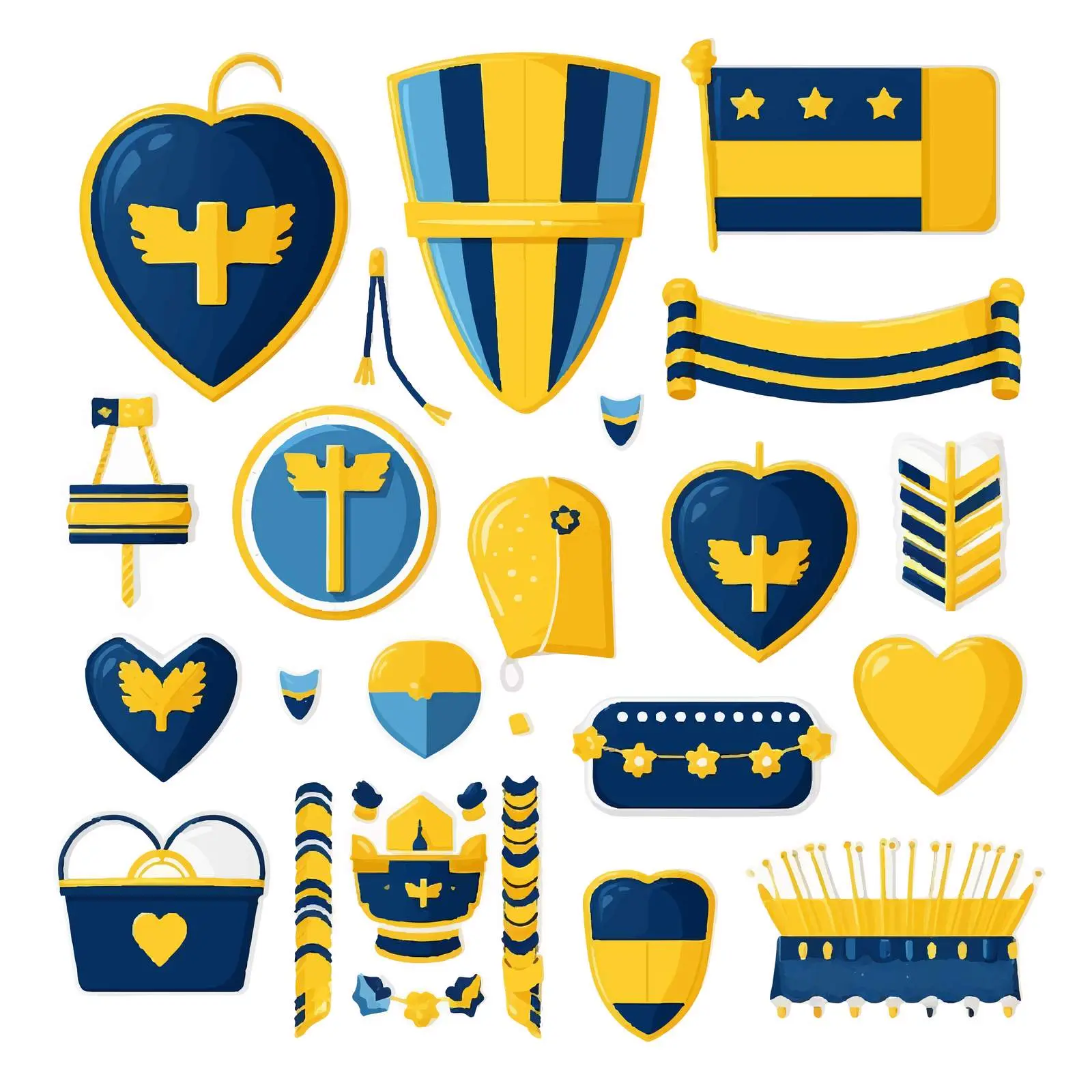 Patriotic Travel Stickers in National Flag Colors — free download from Dotvec