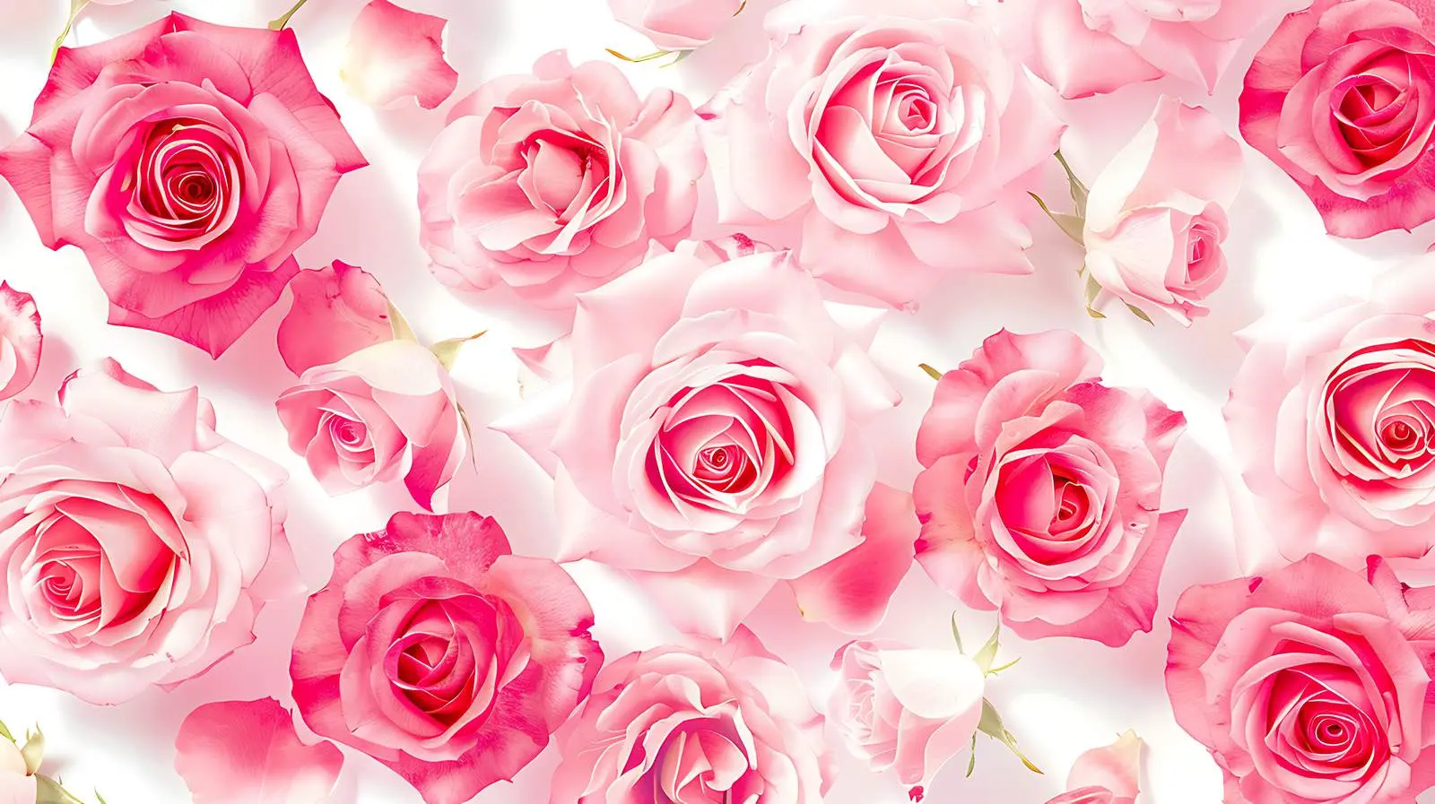 Pink Rose Flower Pattern for Valentine's Day – free seasonal theme image from Dotvec