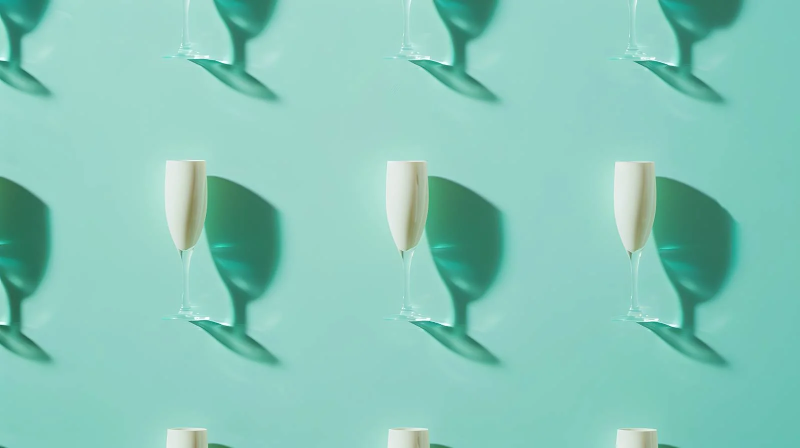 Elegant Champagne Glass on Green Background — free download from Dotvec