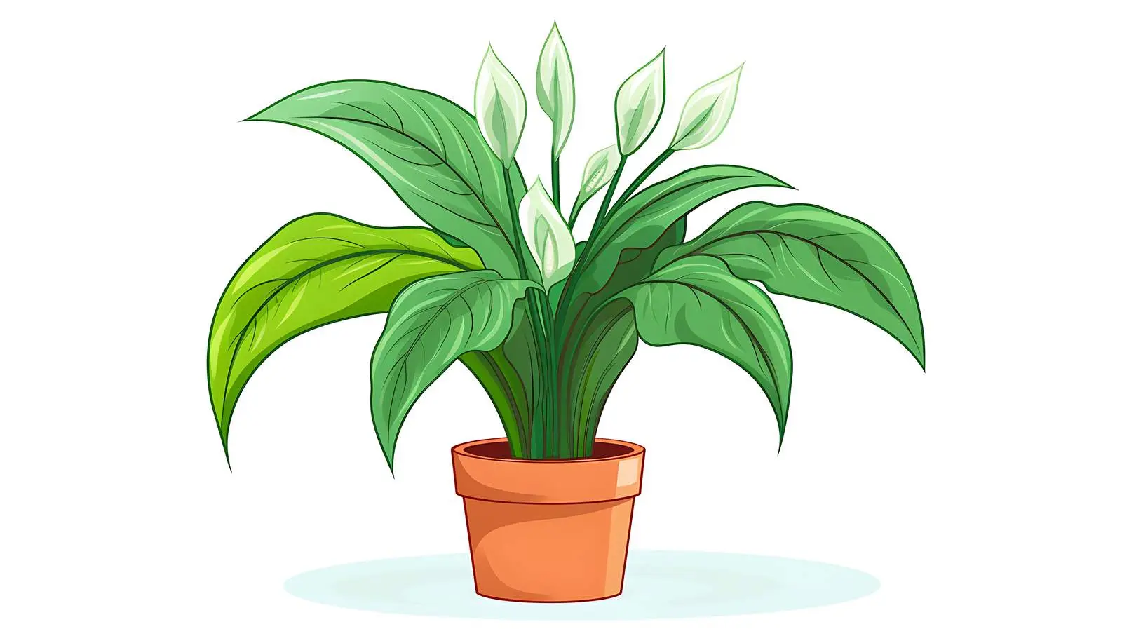 Peace Lily Flower Icon — free download from Dotvec