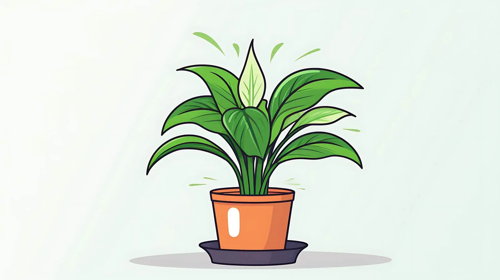 Peace Lily House Plant Flower Icon — free download from Dotvec