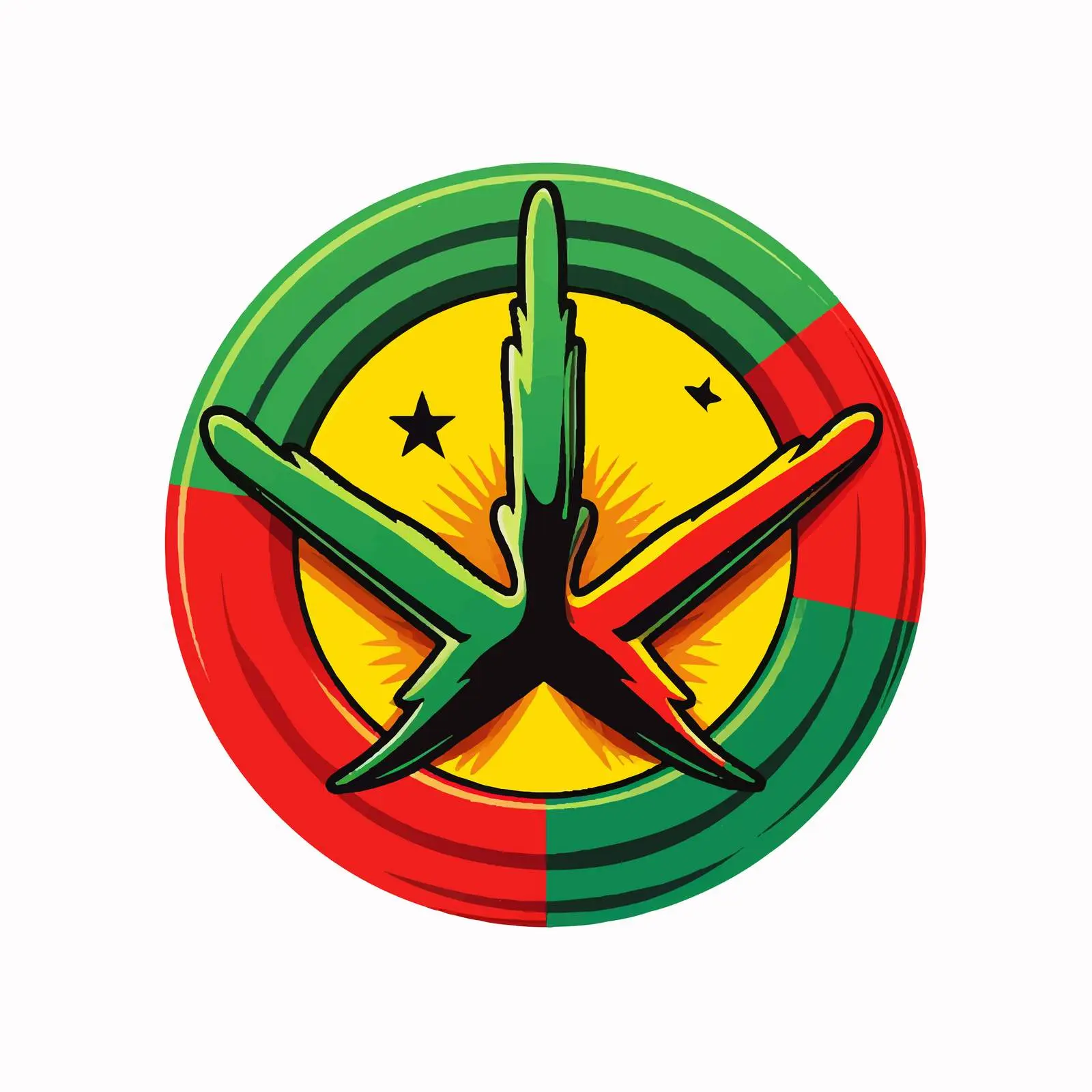 Peace Symbols Featuring National Flag Colors — free download from Dotvec