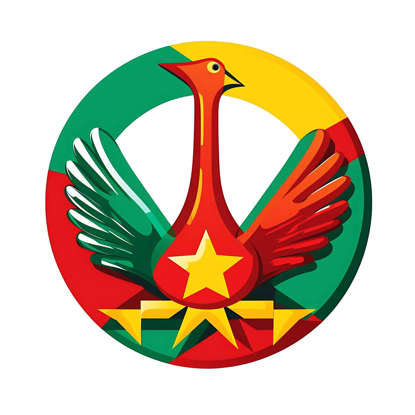 Colorful Peace Symbols Inspired by National Flags – free artistic interpretation image from Dotvec