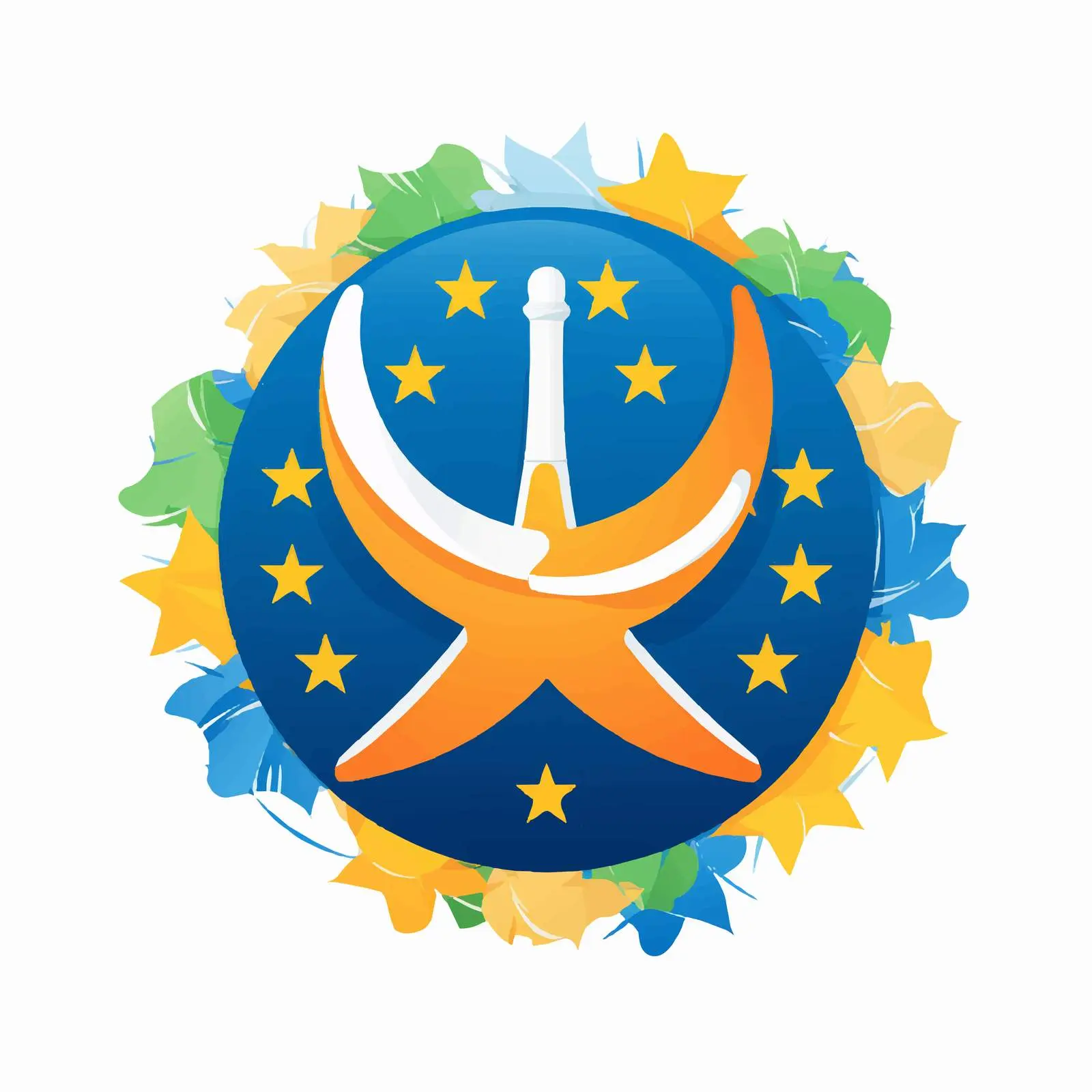 Colorful Peace Symbols Inspired by National Flags — free download from Dotvec