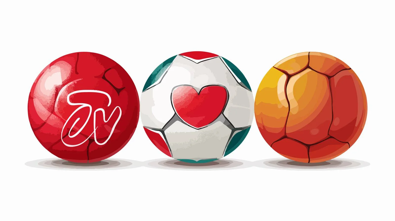 Peace & Love Sports Ball Design — free download from Dotvec