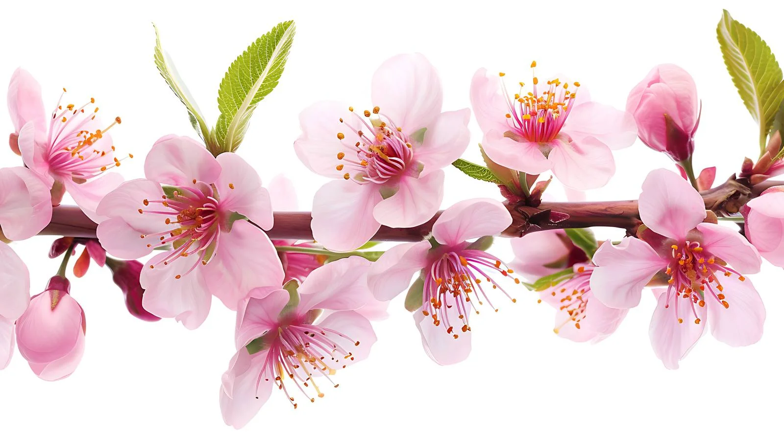 Vibrant Peach Blossom Blooms in Spring — free download from Dotvec