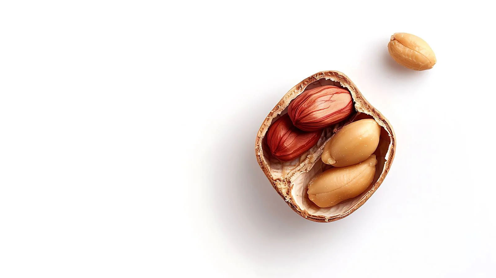 Peanut Shell Top View Food Background — free download from Dotvec