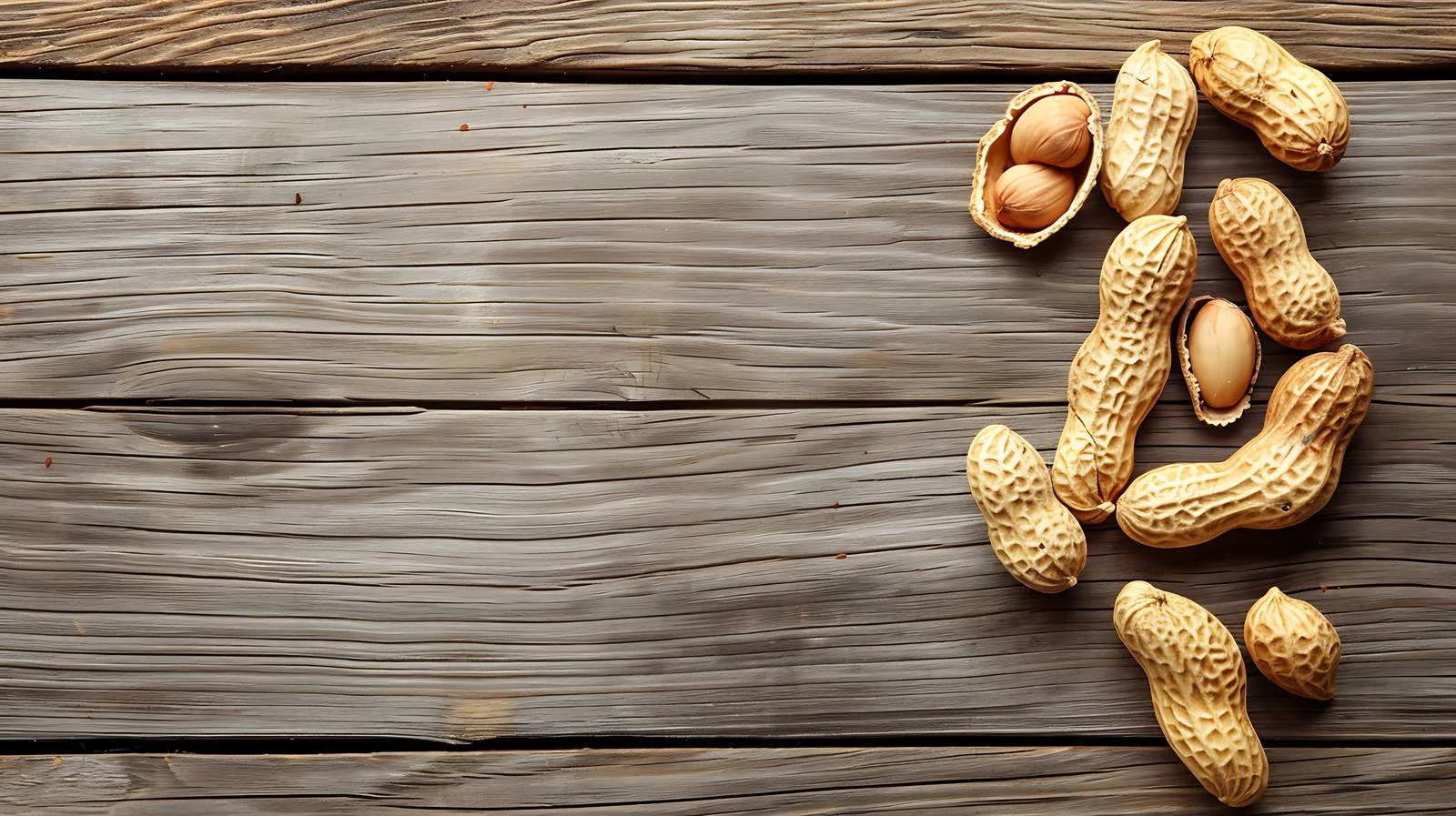 Peanut on Wooden Background Food — free download from Dotvec