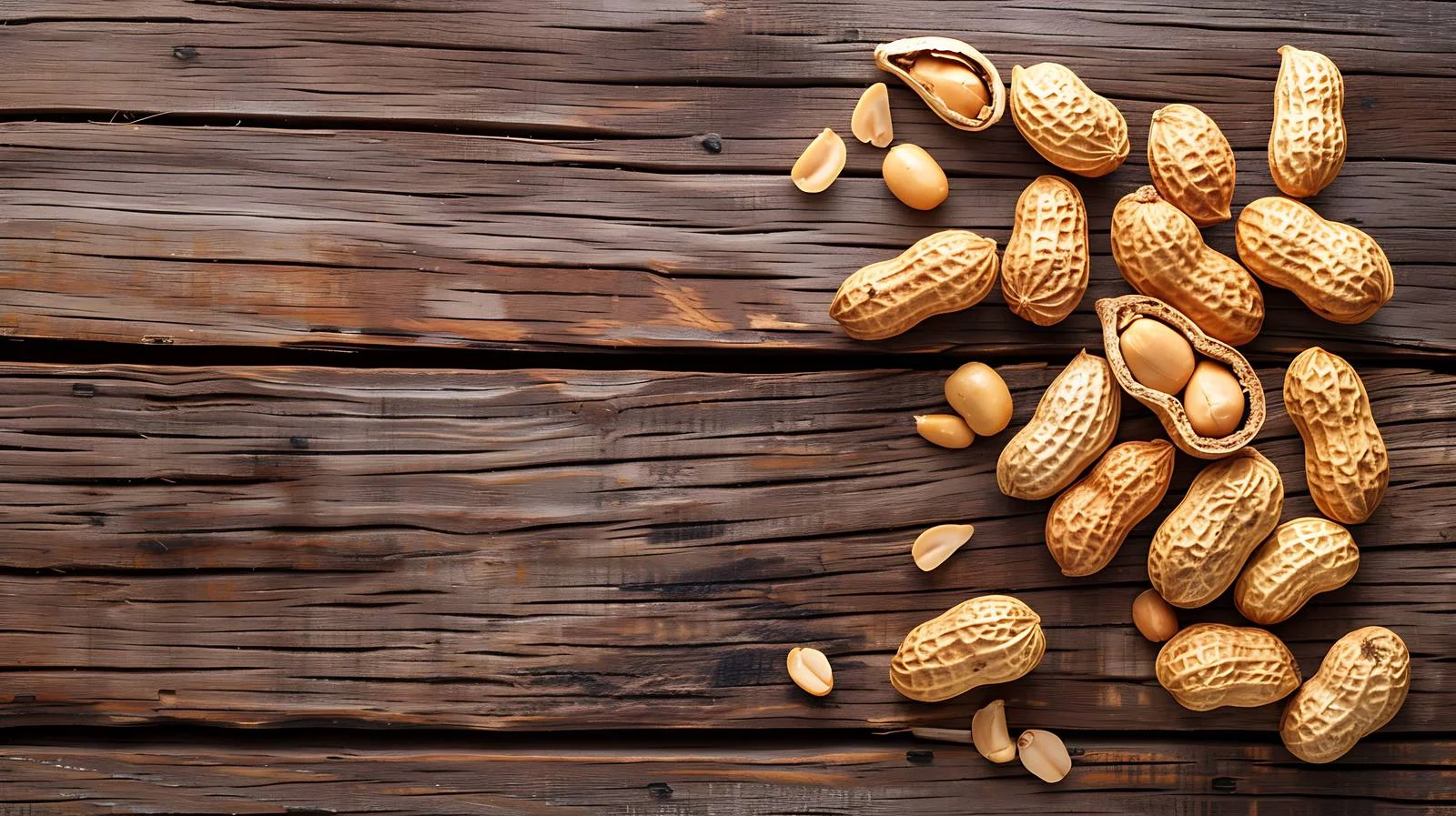 Peanut on Wooden Background — free download from Dotvec