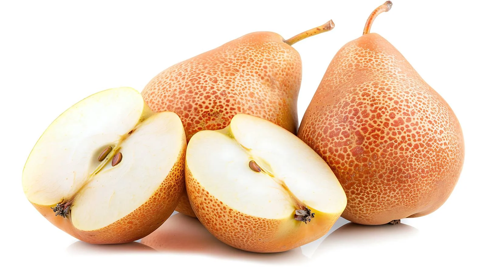 Fresh Pears on White Background — free download from Dotvec