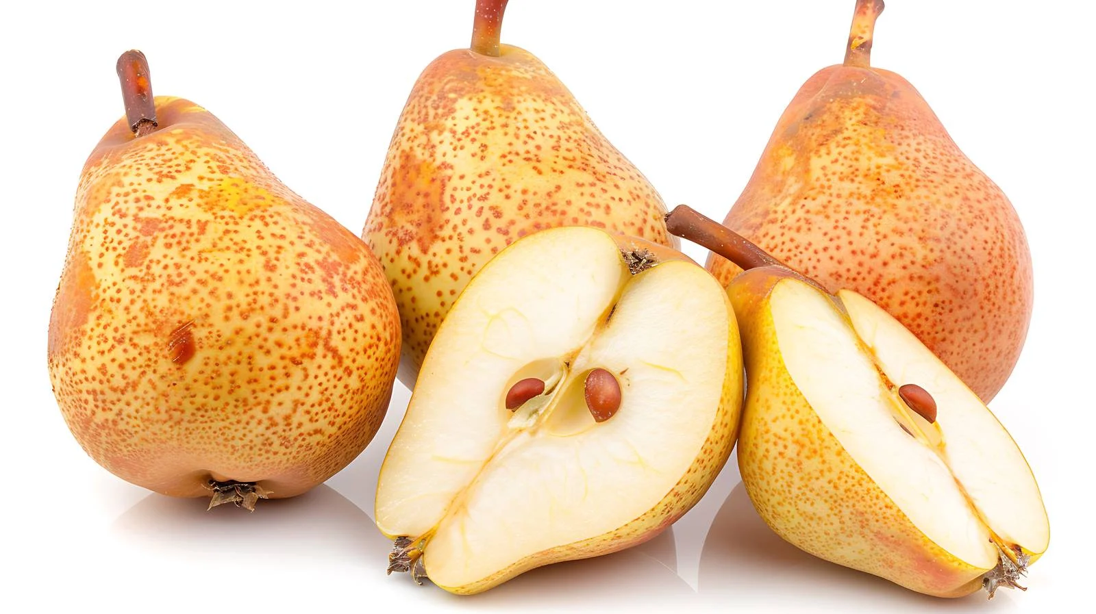 Fresh Pears on White Background — free download from Dotvec