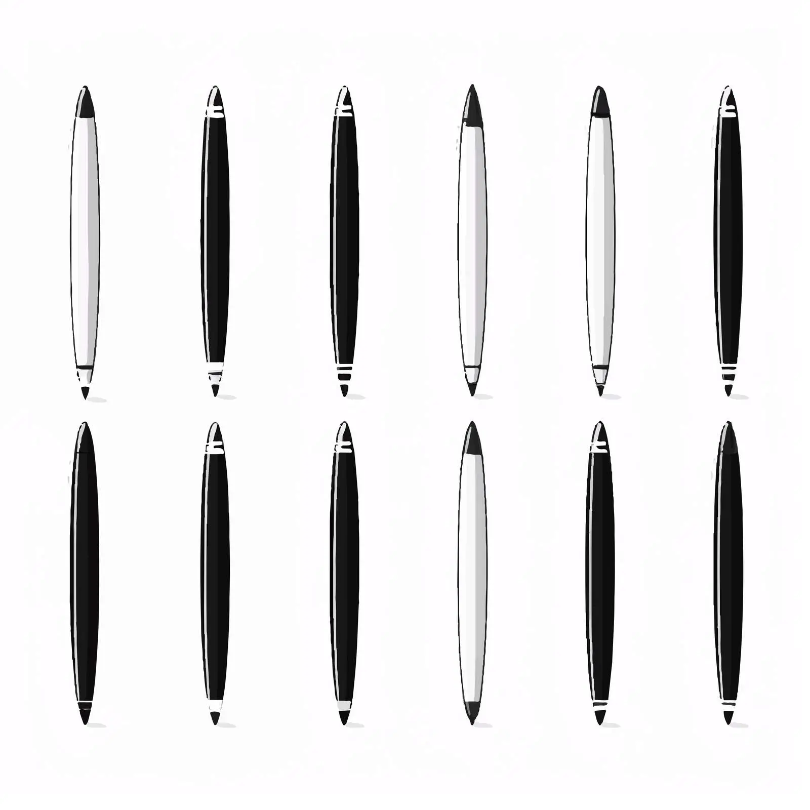 Pen Line Vector Illustration on White Background — free download from Dotvec