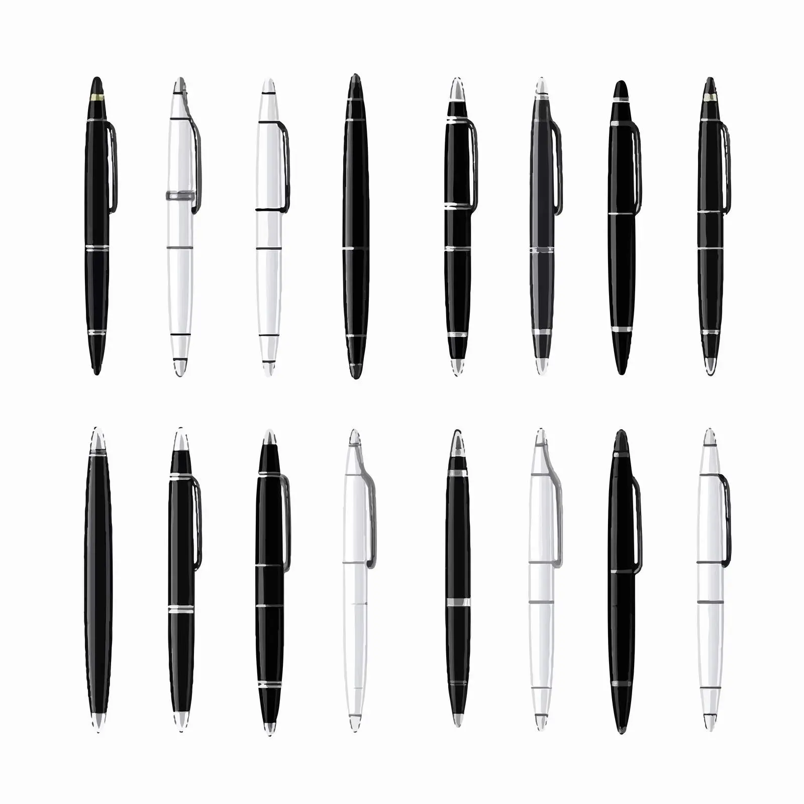 Stylish Pen Line Vector Illustration on White Background — free download from Dotvec