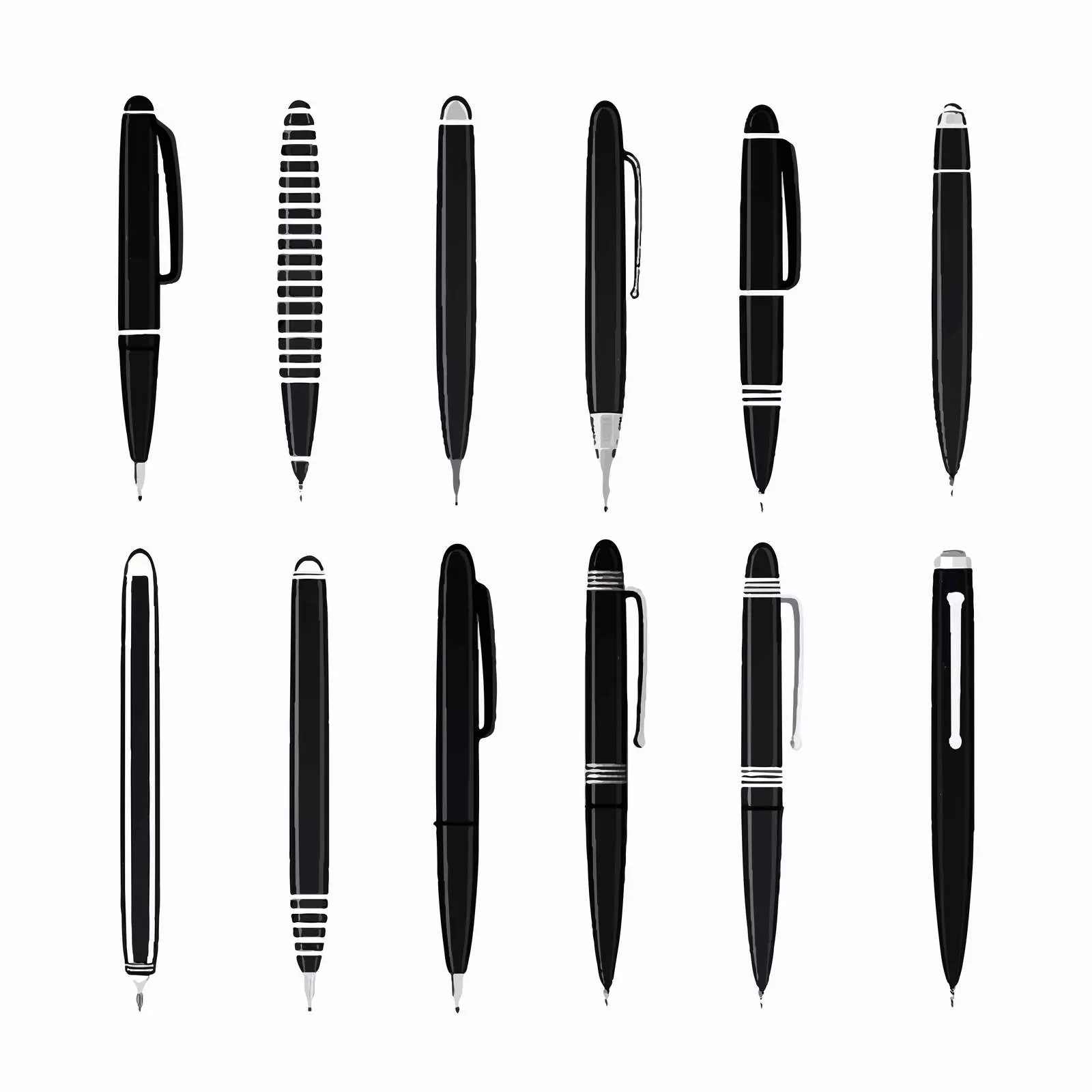 Elegant Pen Line Vector Illustration — free download from Dotvec