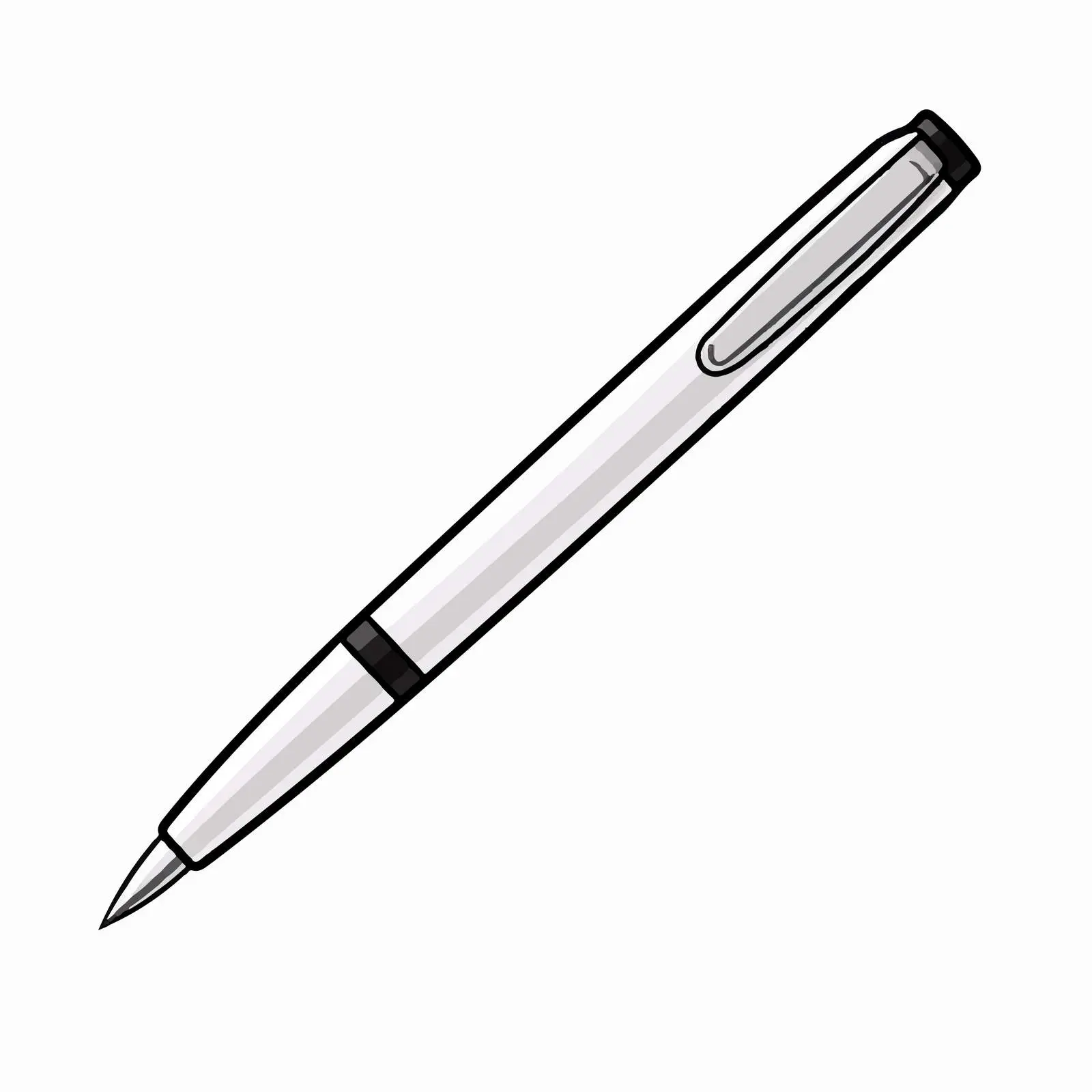 Isolated Pen Line Vector Illustration — free download from Dotvec