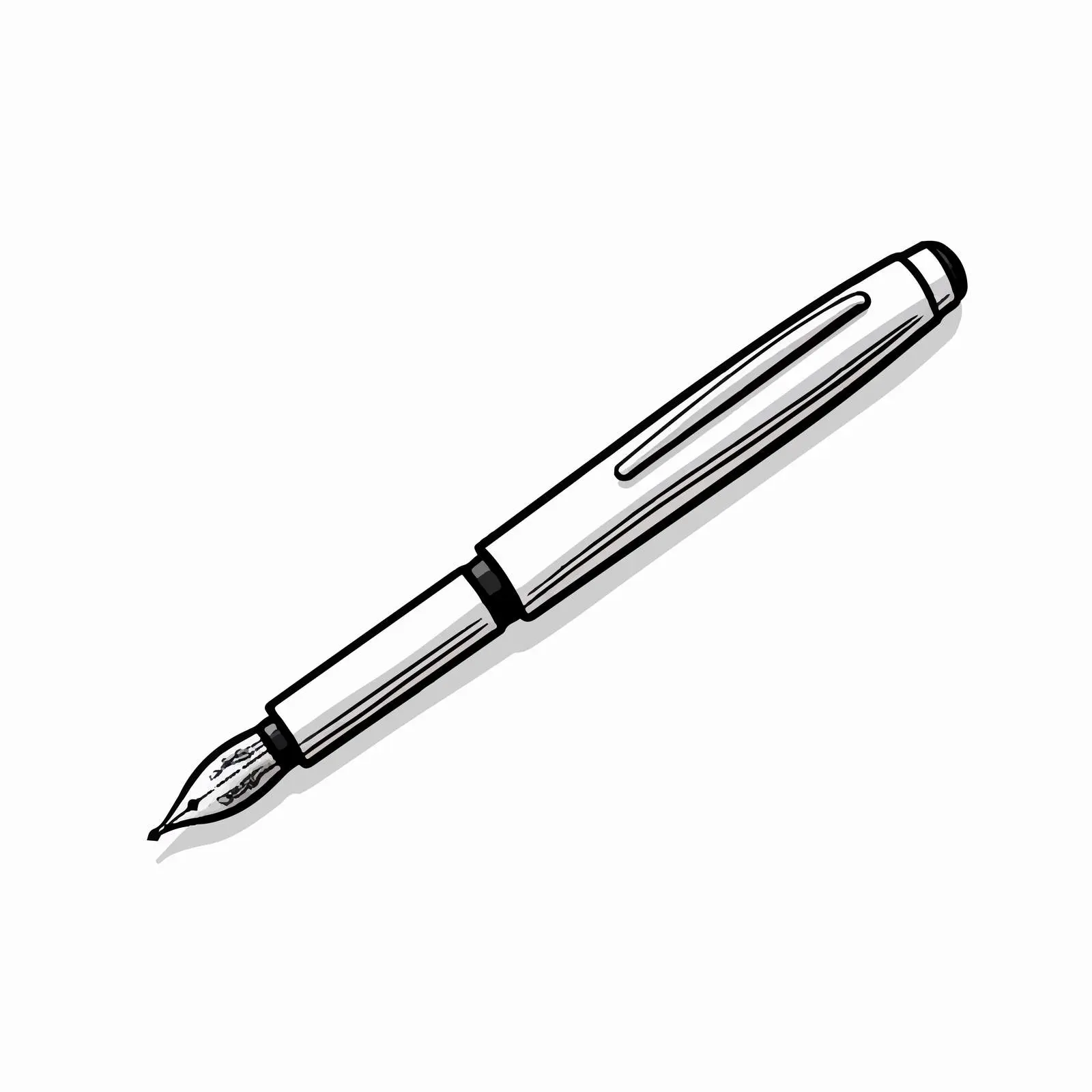Pen Sketch Vector Illustration on White Background – free sketch illustration image from Dotvec