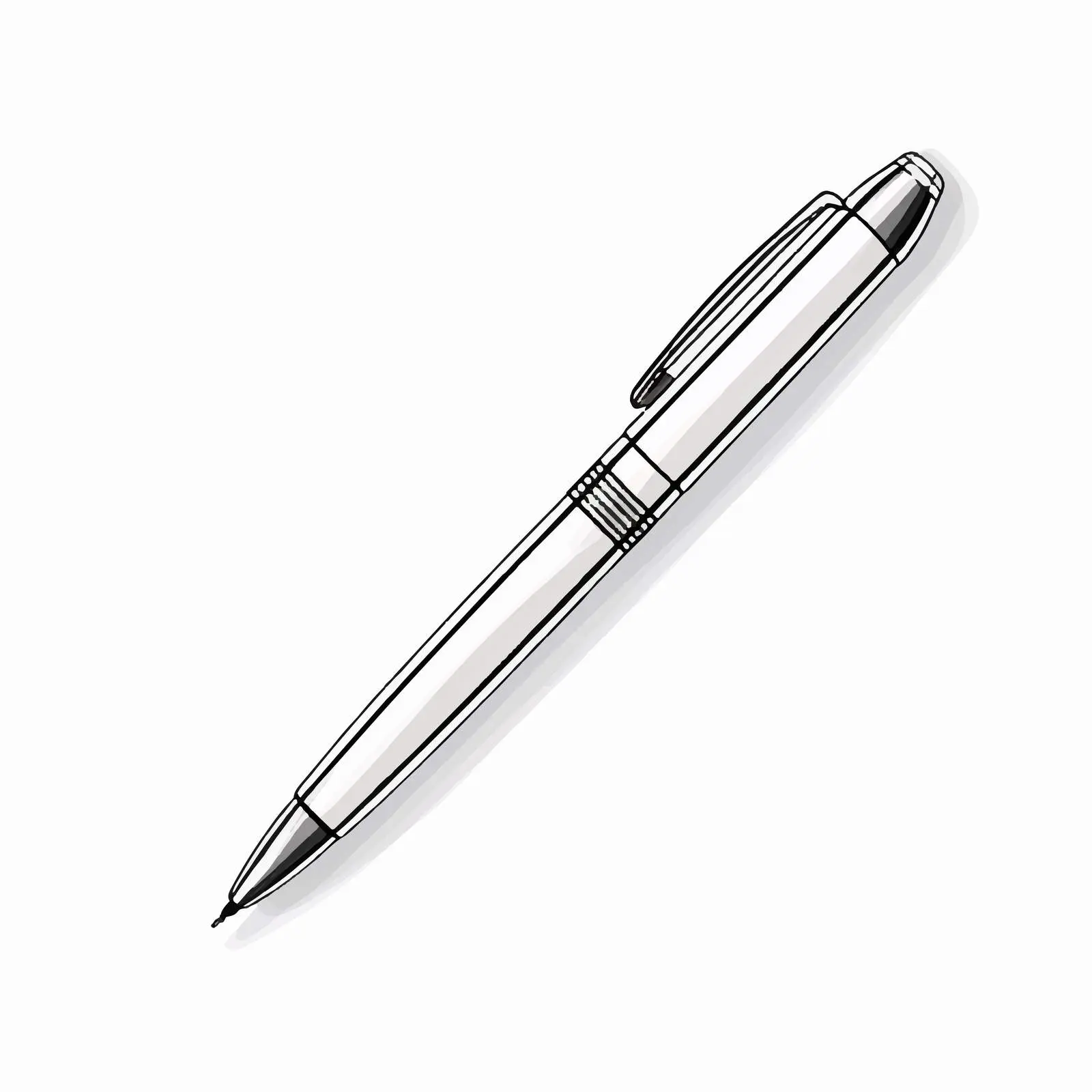 Pen Sketch Vector Illustration on White Background — free download from Dotvec