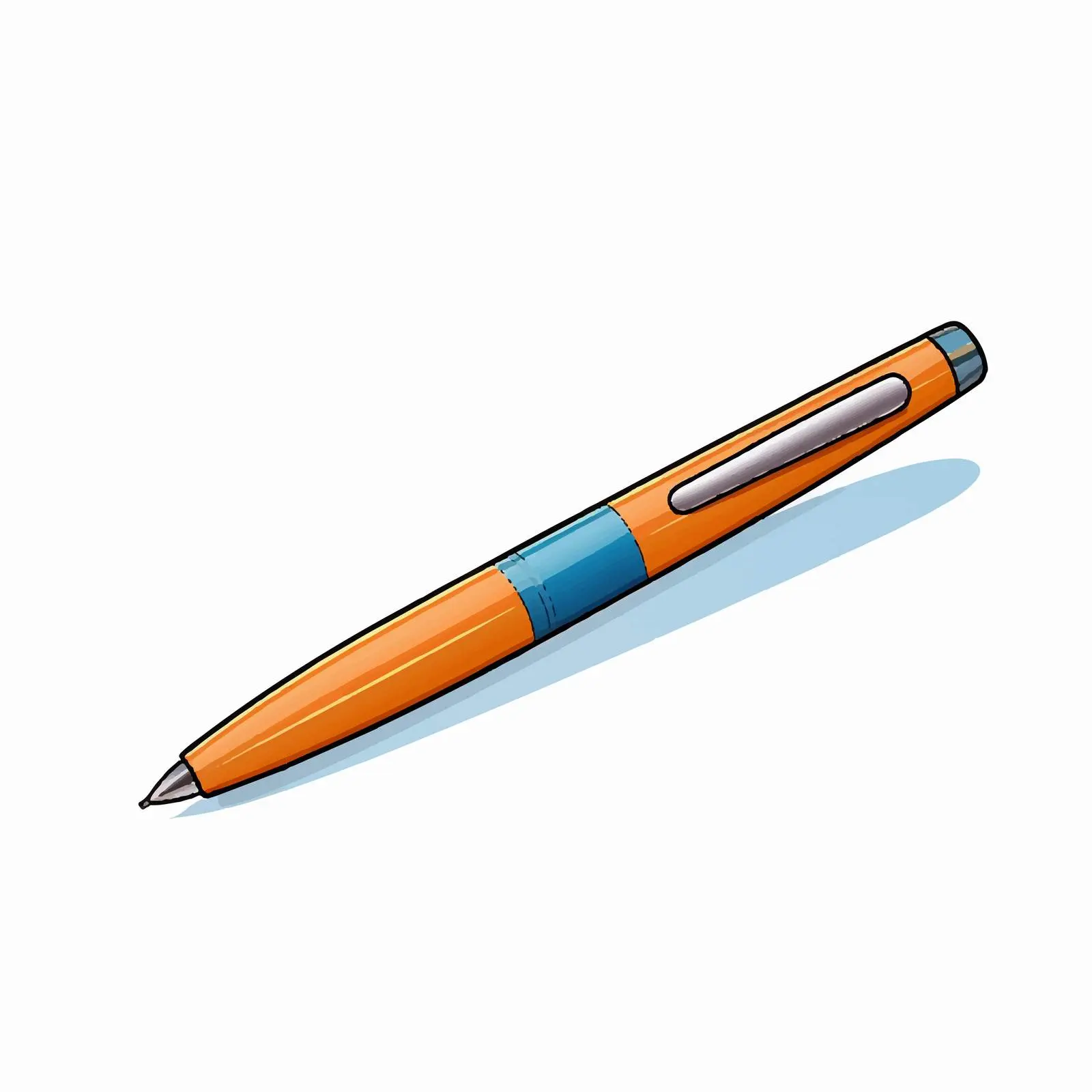 Cartoon Pen Vector Illustration Isolated Design — free download from Dotvec