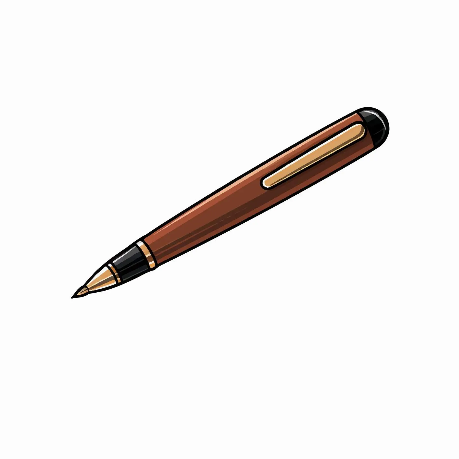 Cartoon Pen Vector Illustration Isolated — free download from Dotvec