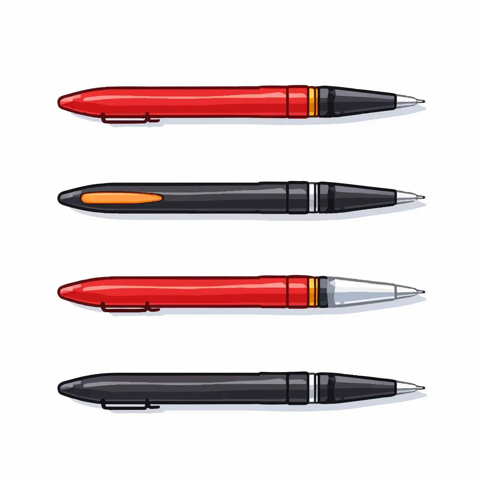 Isolated Pen Vector Illustration on White Background — free download from Dotvec