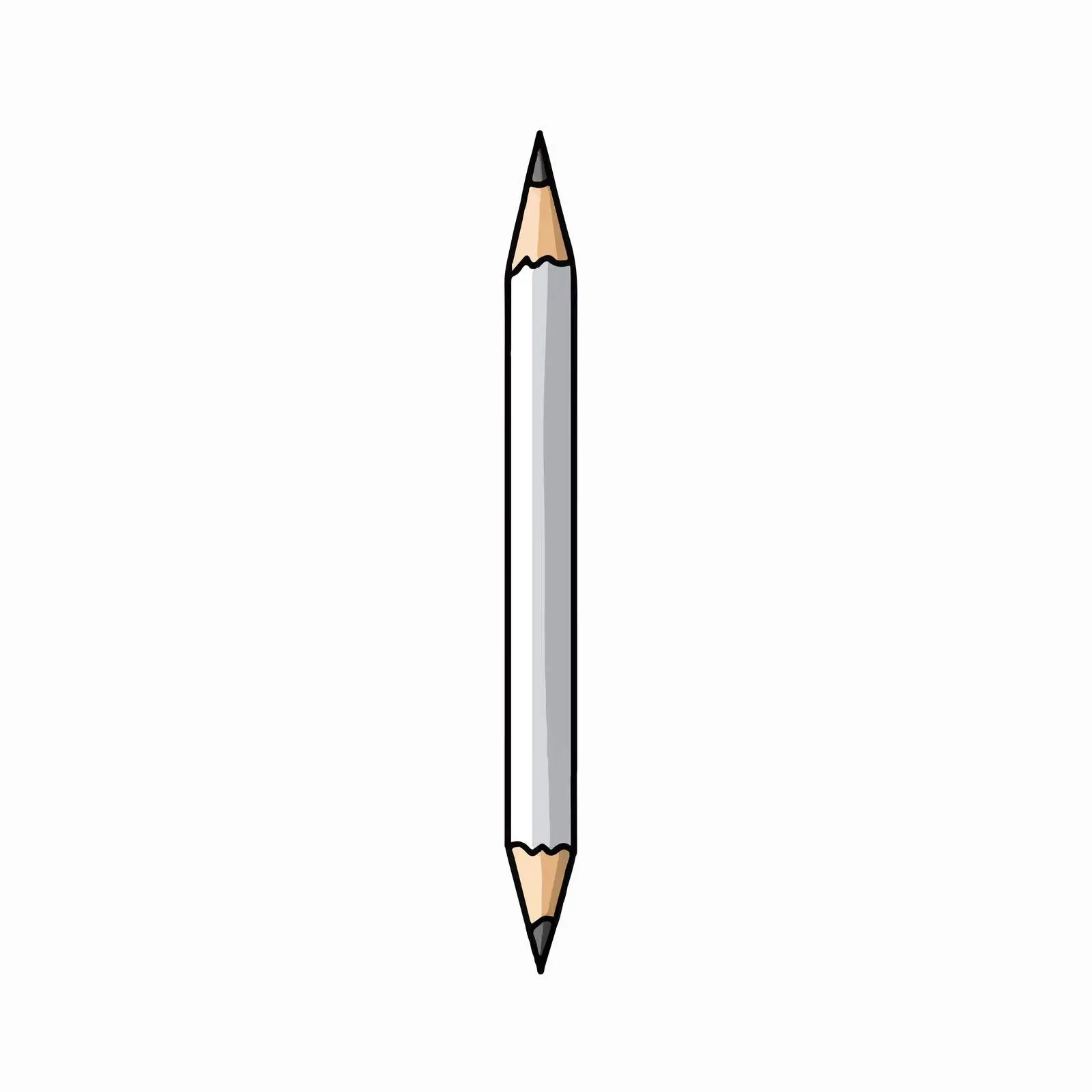 Cartoon Pencil Line Vector Illustration – free colorful drawings image from Dotvec