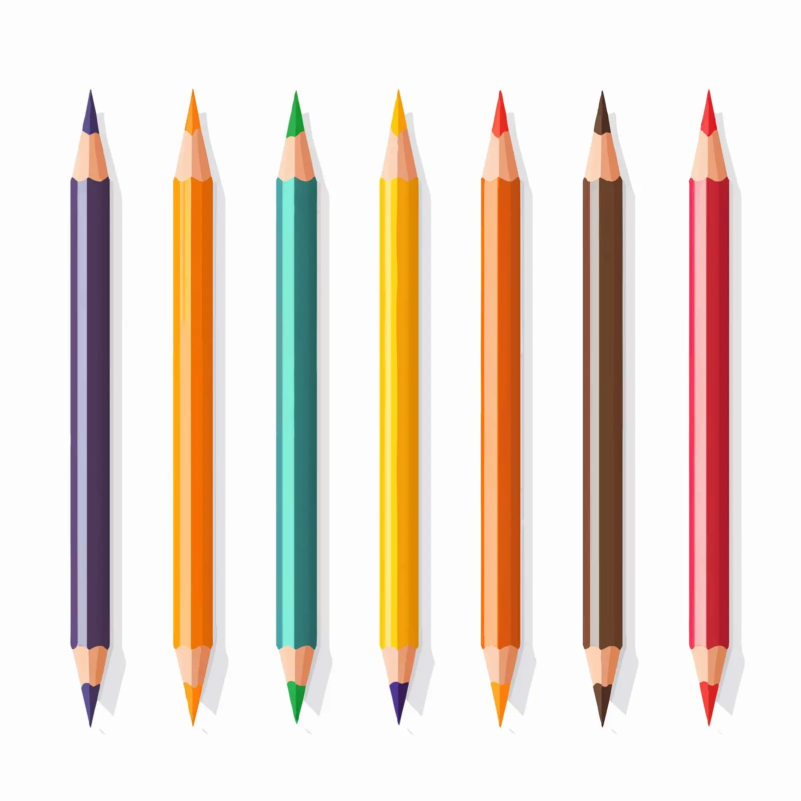 Pencil Line Vector Illustration on White Background – free sketching image from Dotvec
