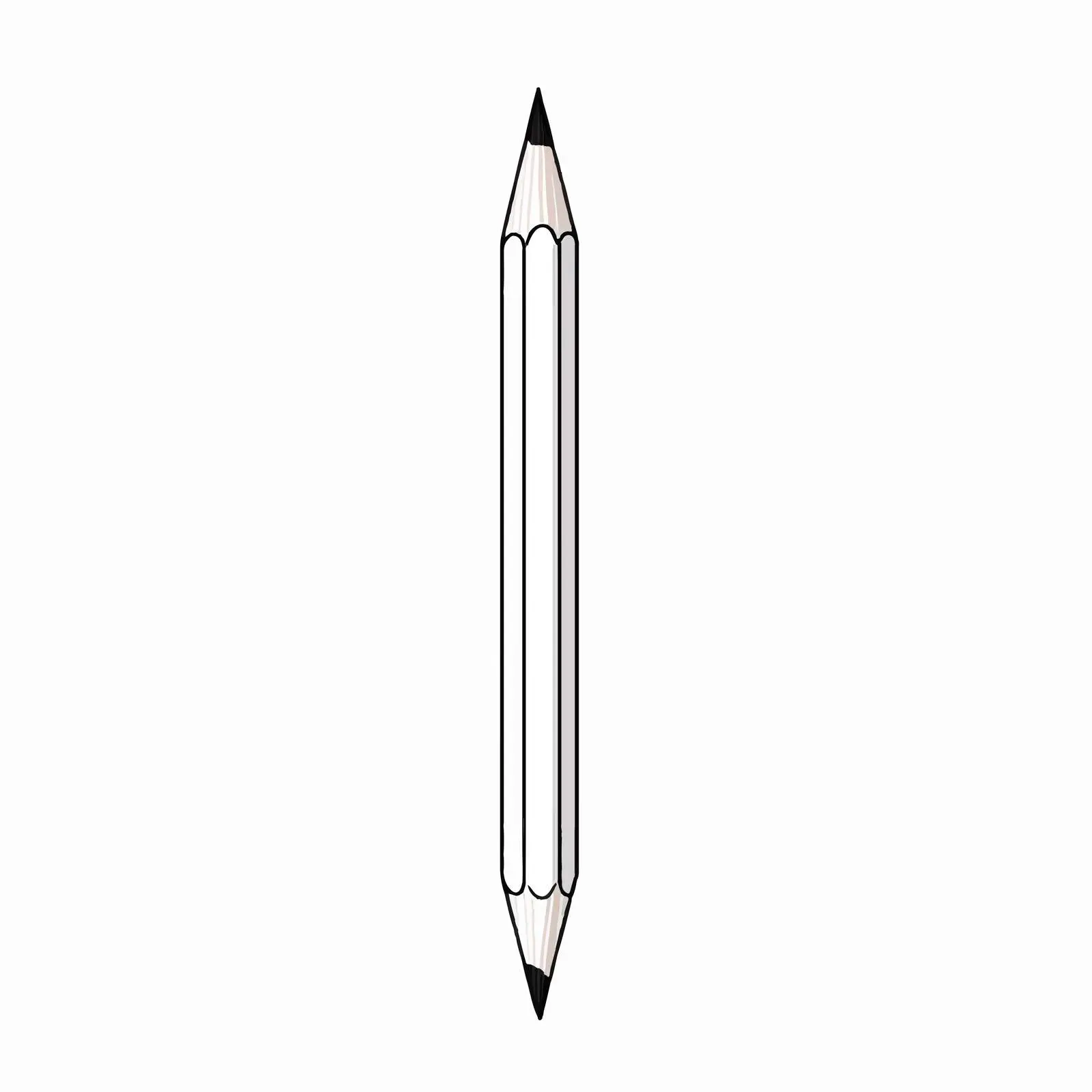 Pencil Outline Vector Illustration on White Background — free download from Dotvec