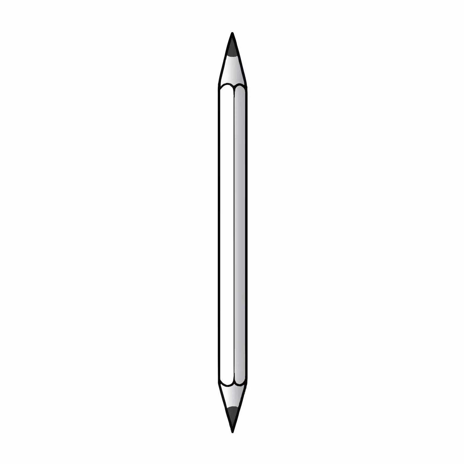 Pencil Outline Vector Illustration on White Background — free download from Dotvec
