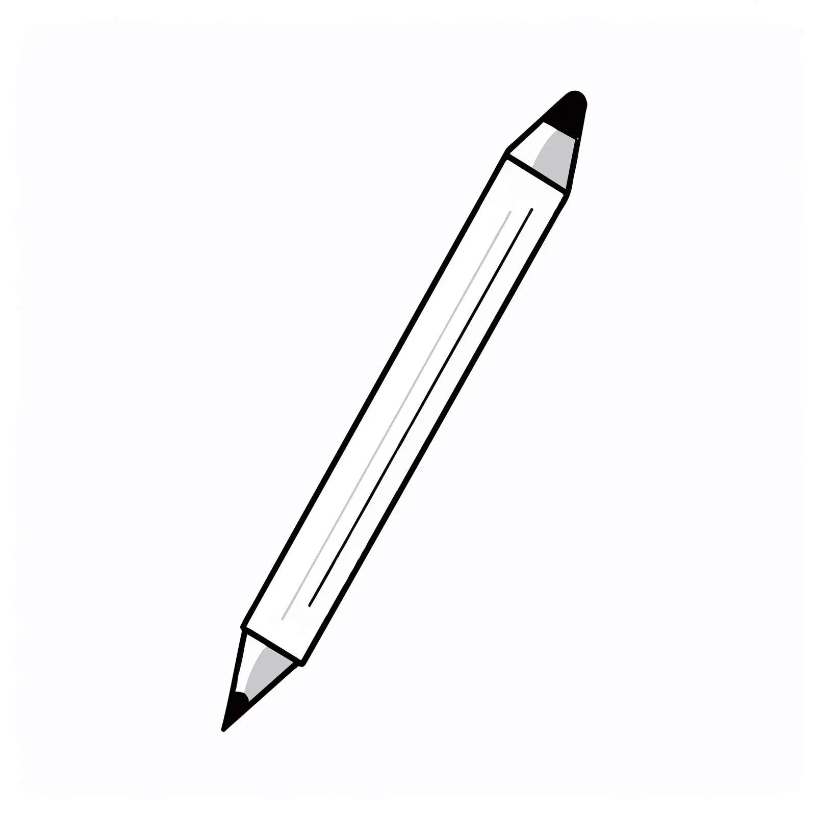 Pencil Outline Vector Illustration on White Background — free download from Dotvec