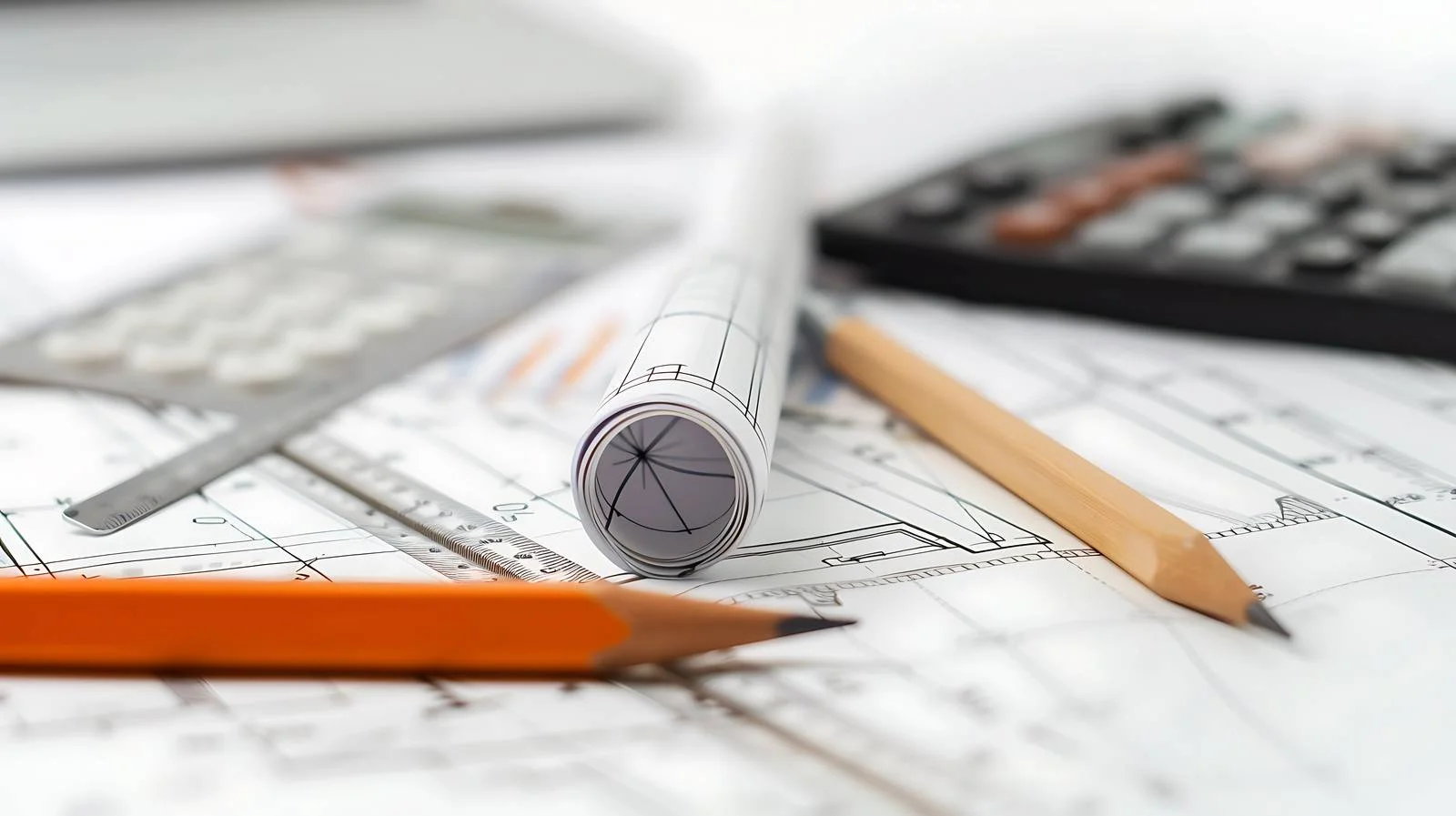 Math Tools Set on Blue Roll — free download from Dotvec