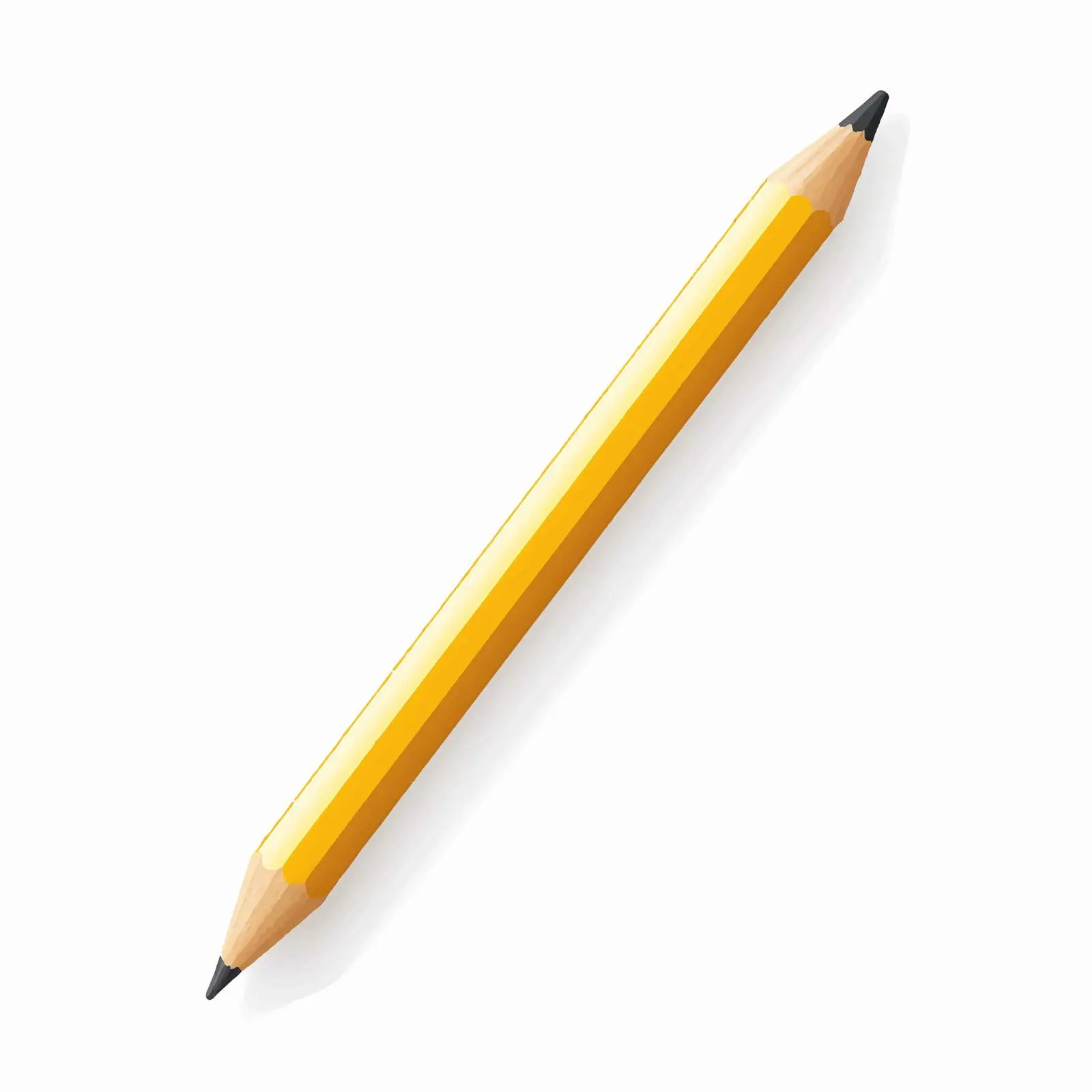 Top View Pencil Vector Illustration on White Background — free download from Dotvec