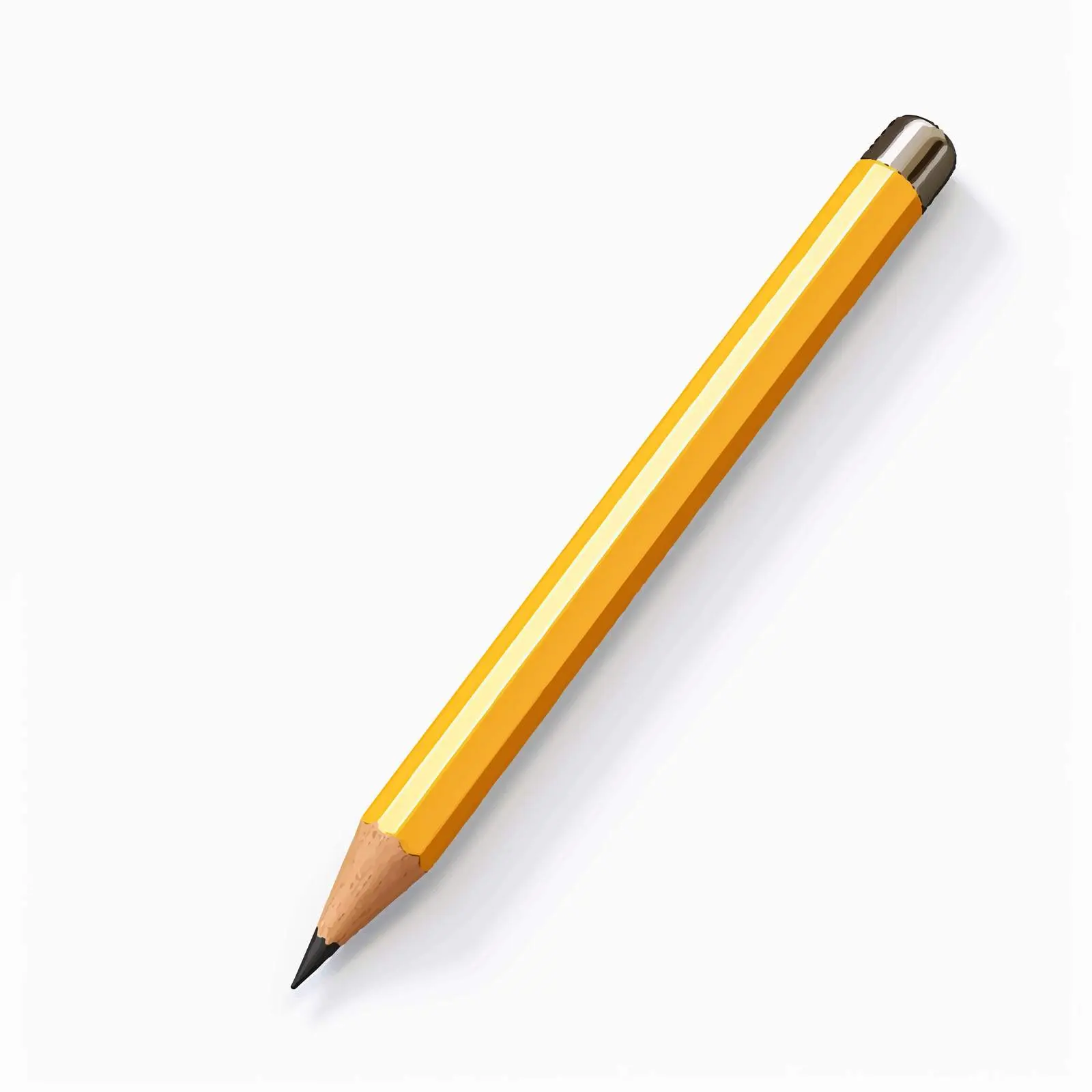 Top View Pencil Vector Illustration on White Background — free download from Dotvec
