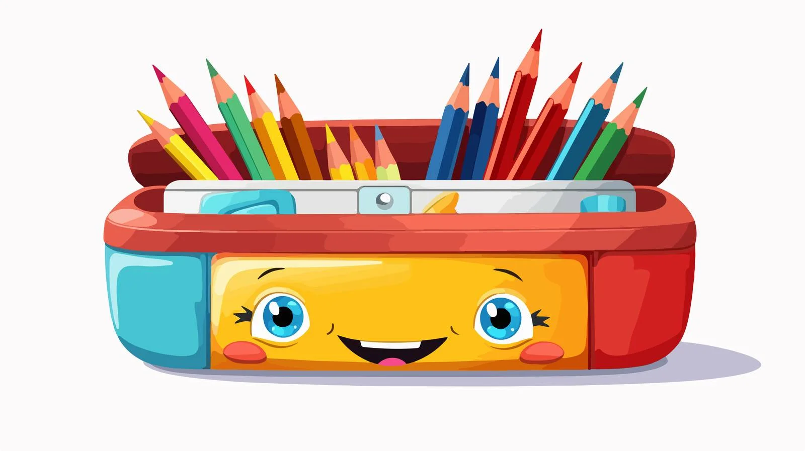Premium Cartoon Pencil Box — free download from Dotvec