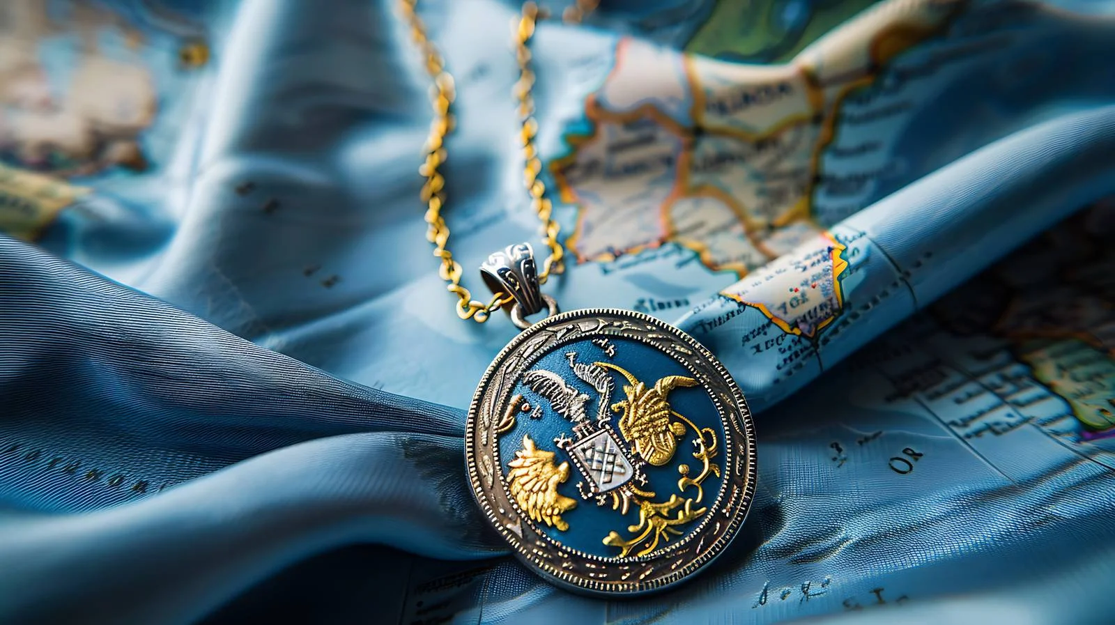 Ukrainian Pendant with Coat of Arms — free download from Dotvec