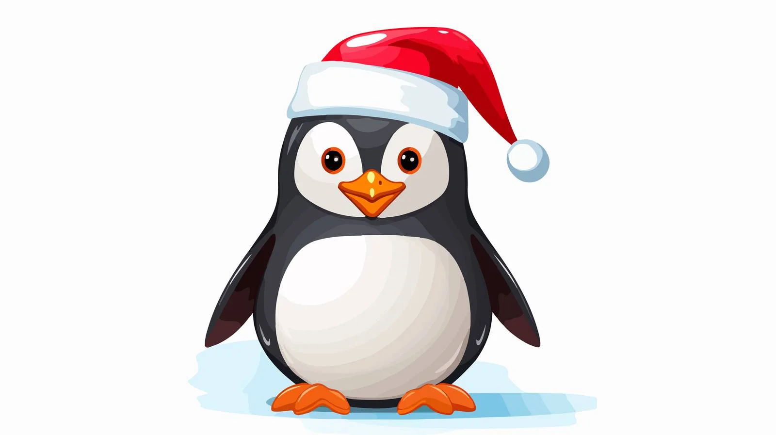 Festive Penguin Cartoon Vector Illustration — free download from Dotvec