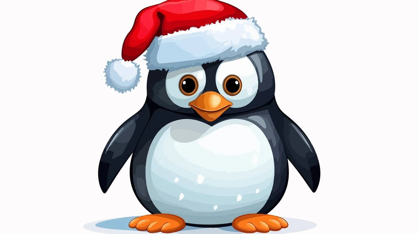 Festive Penguin Cartoon Vector Illustration — free download from Dotvec
