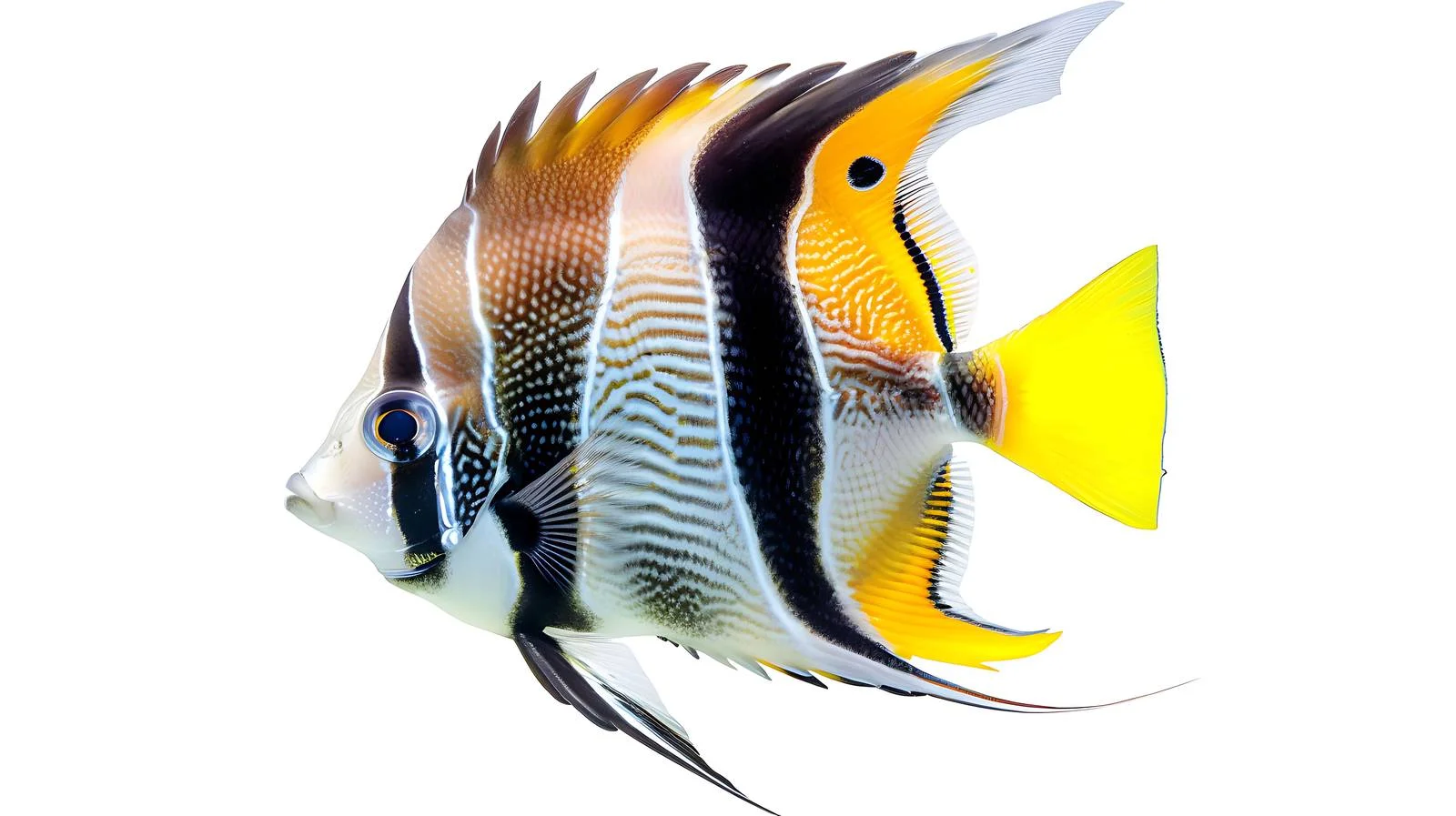 Heniochus Acuminatus Swimming Image — free download from Dotvec