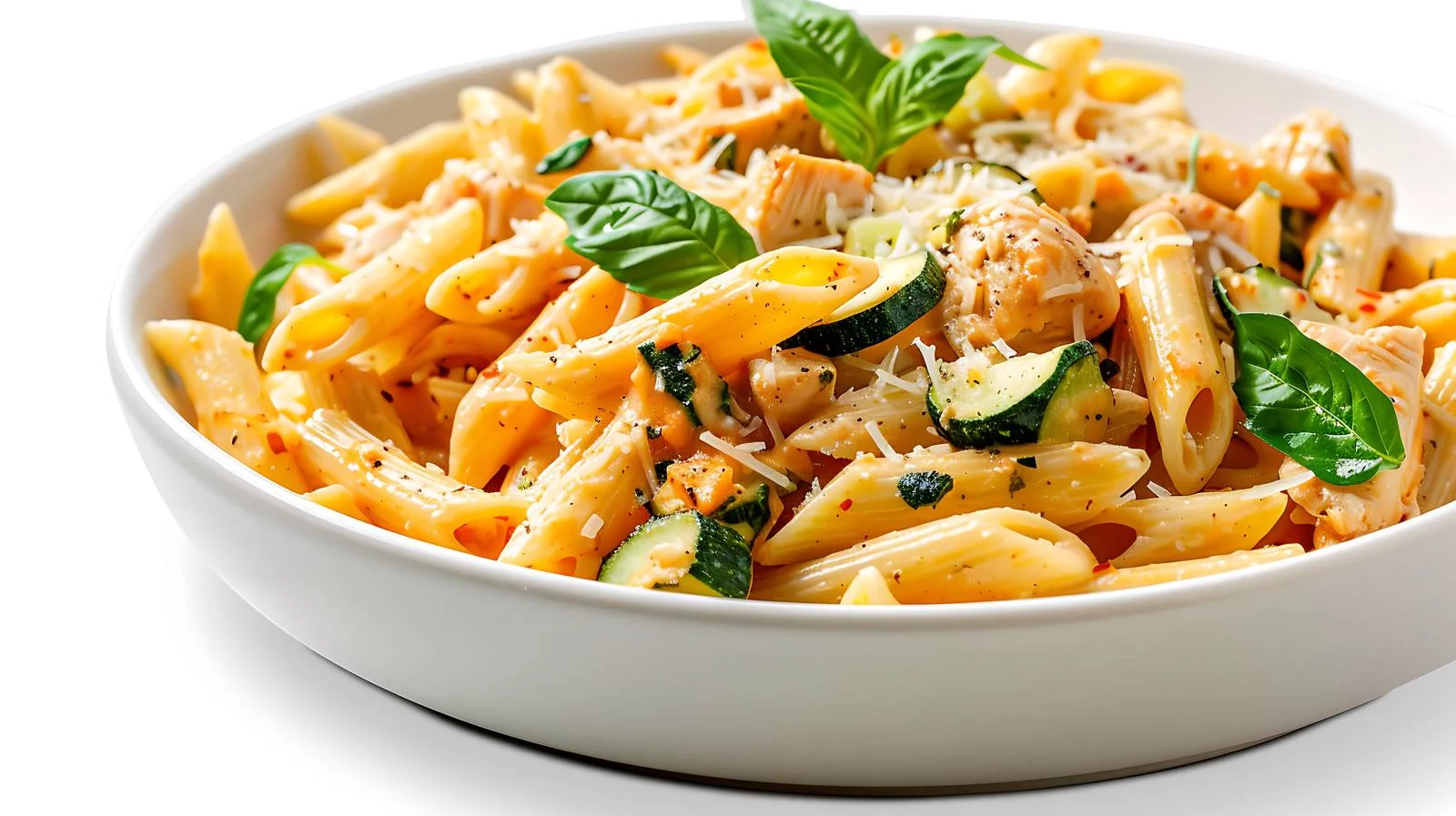 Savory Penne Pasta with Chicken and Zucchini — free download from Dotvec