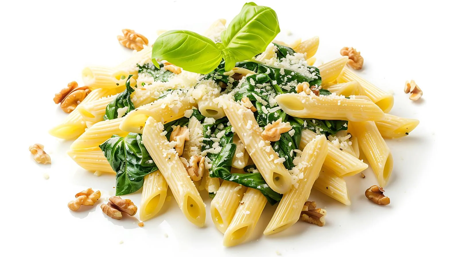 Gourmet Penne Pasta with Spinach and Gorgonzola — free download from Dotvec