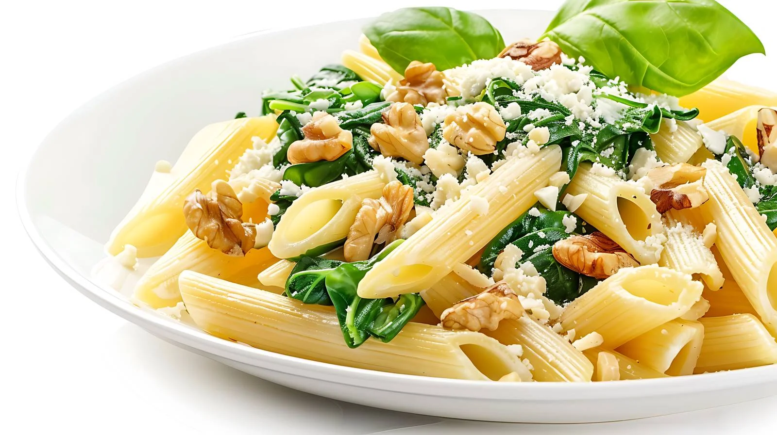 Gourmet Penne Pasta with Spinach and Gorgonzola — free download from Dotvec
