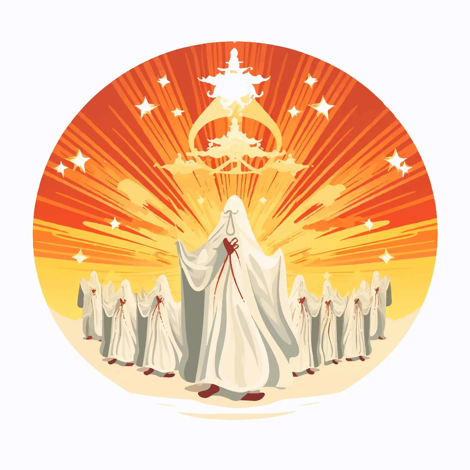 Pentecost White Sunday Holy Spirit Descent — free download from Dotvec