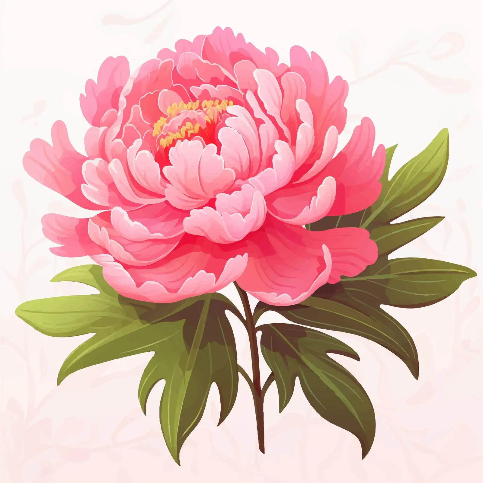 Elegant Pink Peony Floral Vector Design — free download from Dotvec