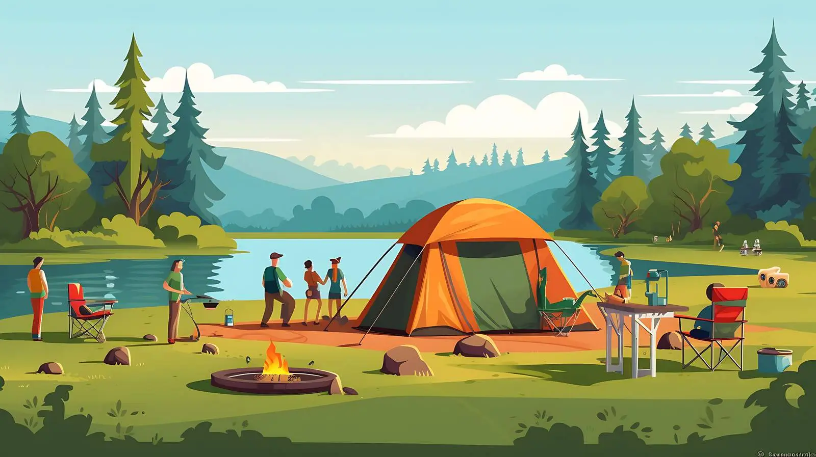 Family Camping Adventures — free download from Dotvec