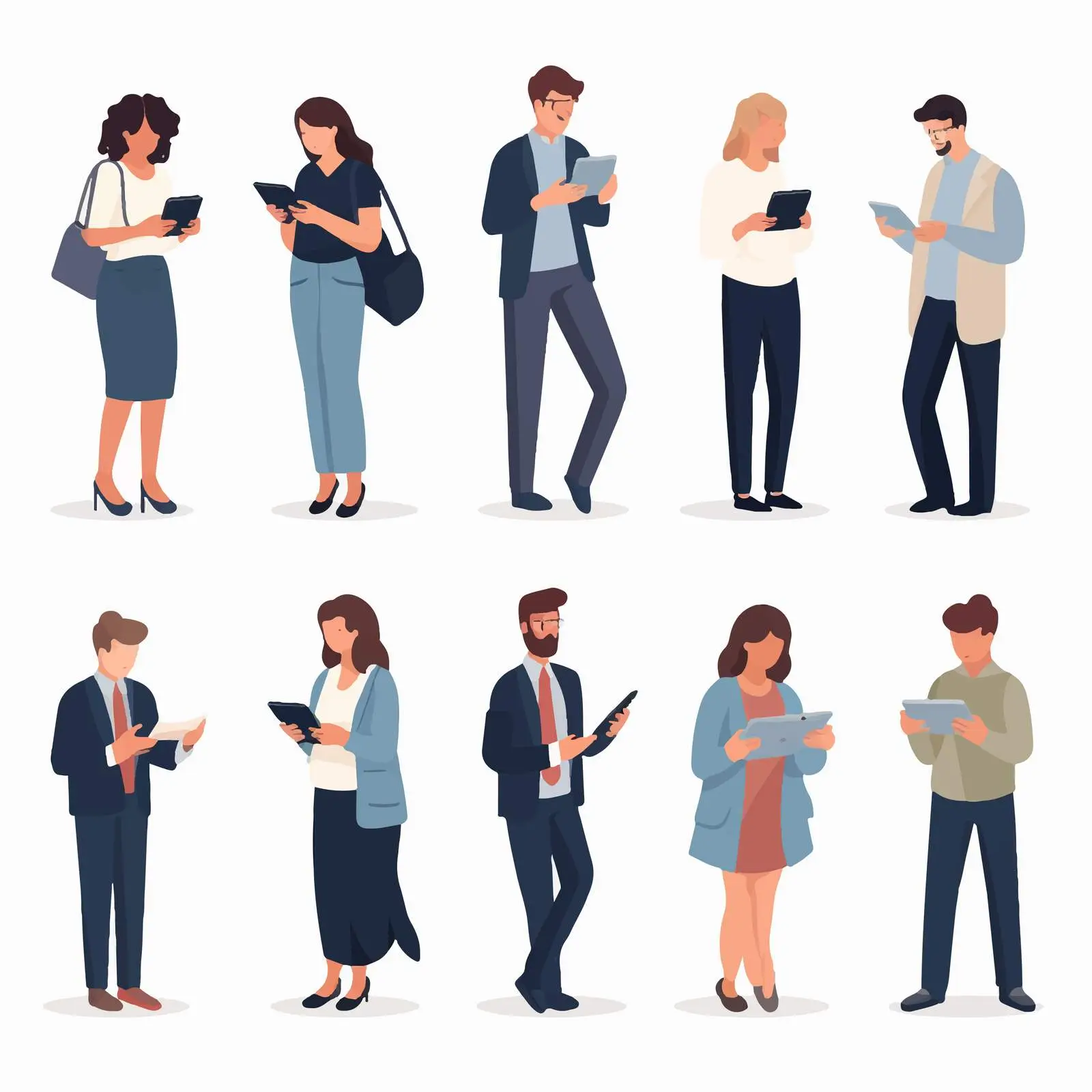 Diverse People Using Smartphones in Daily Life — free download from Dotvec