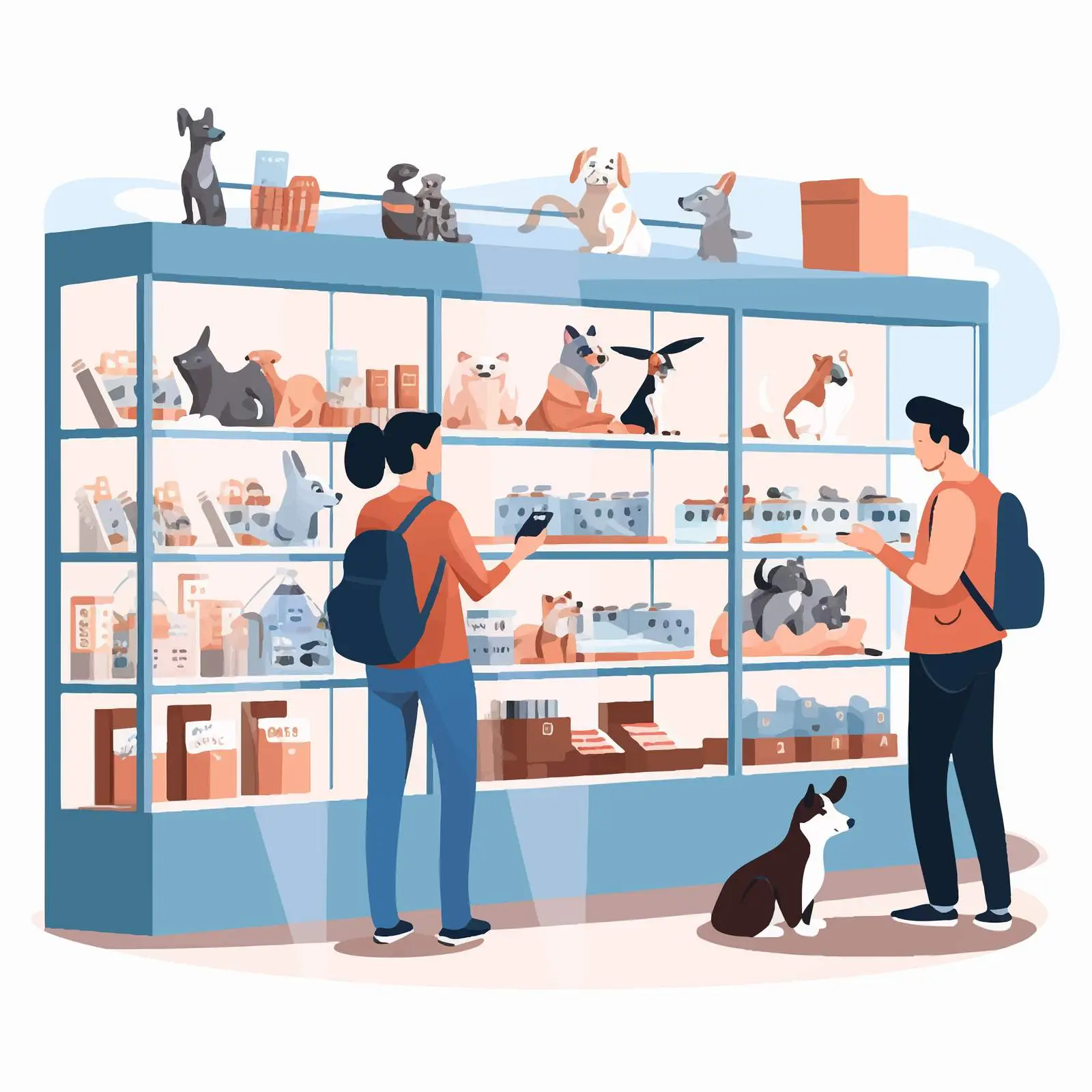 Dog Food Purchase at Pet Store — free download from Dotvec