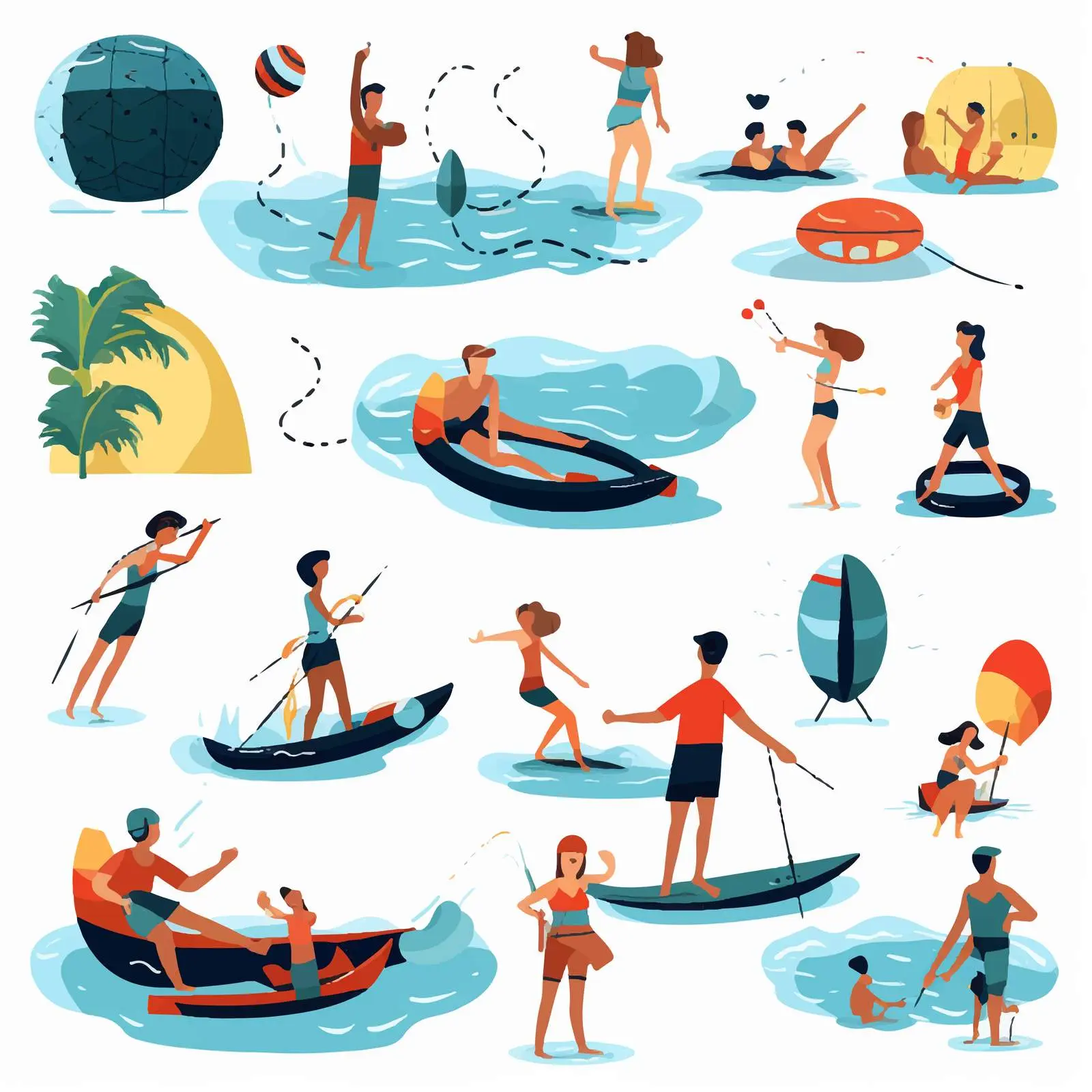 Men Engaging in Ocean Activities — free download from Dotvec