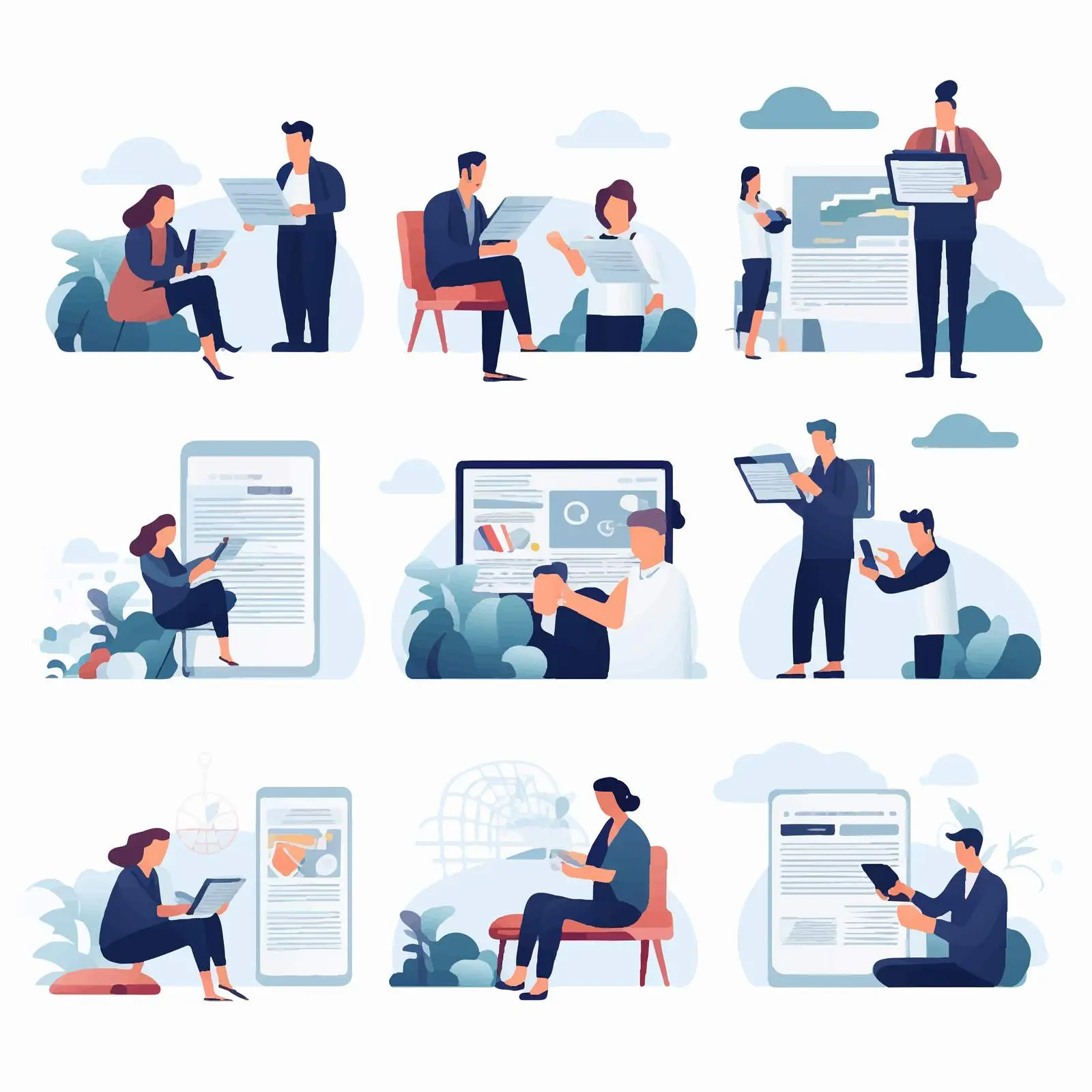 People Engaged with News on Devices — free download from Dotvec