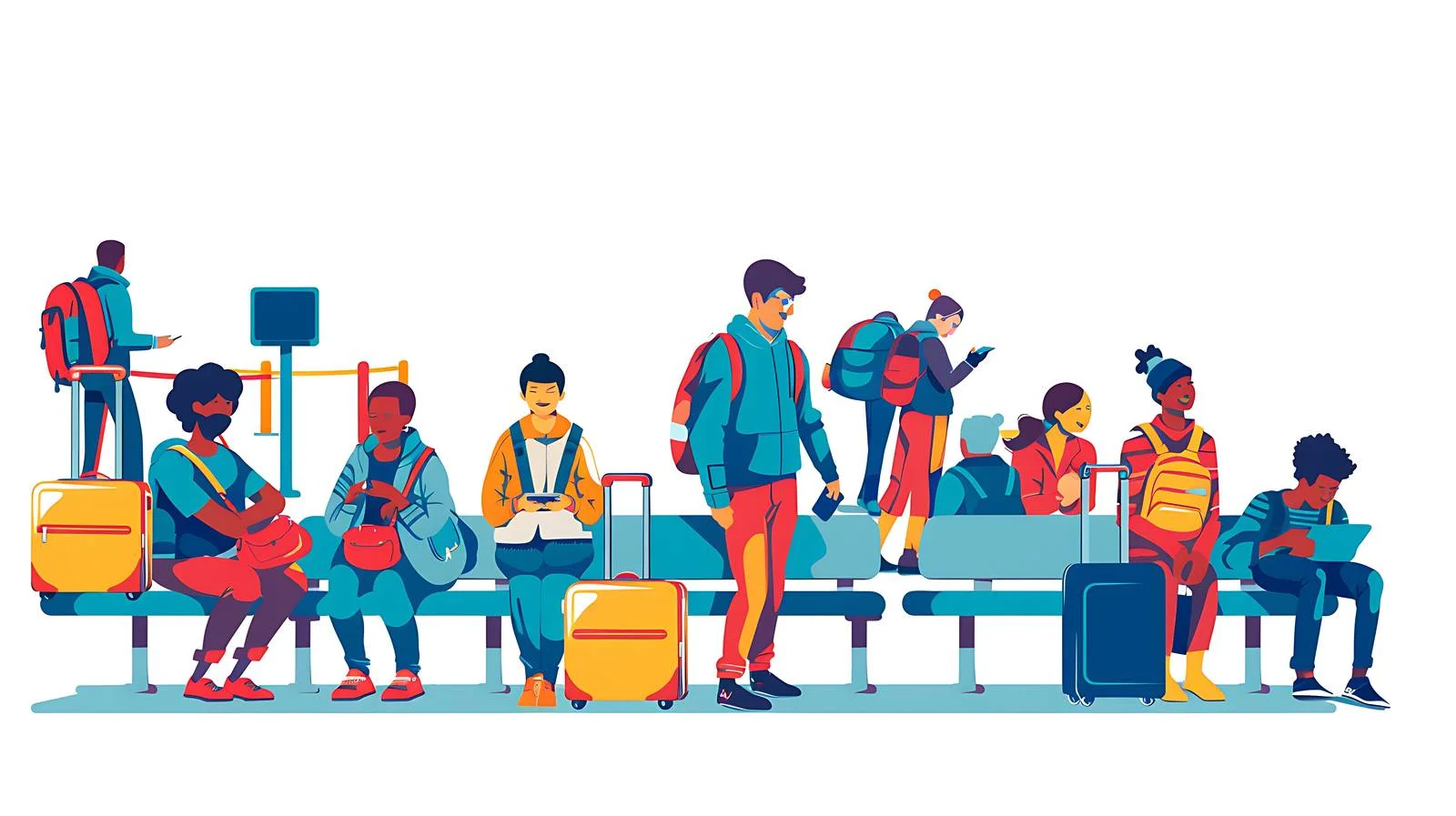 Airport Check-In Waiting Area — free download from Dotvec