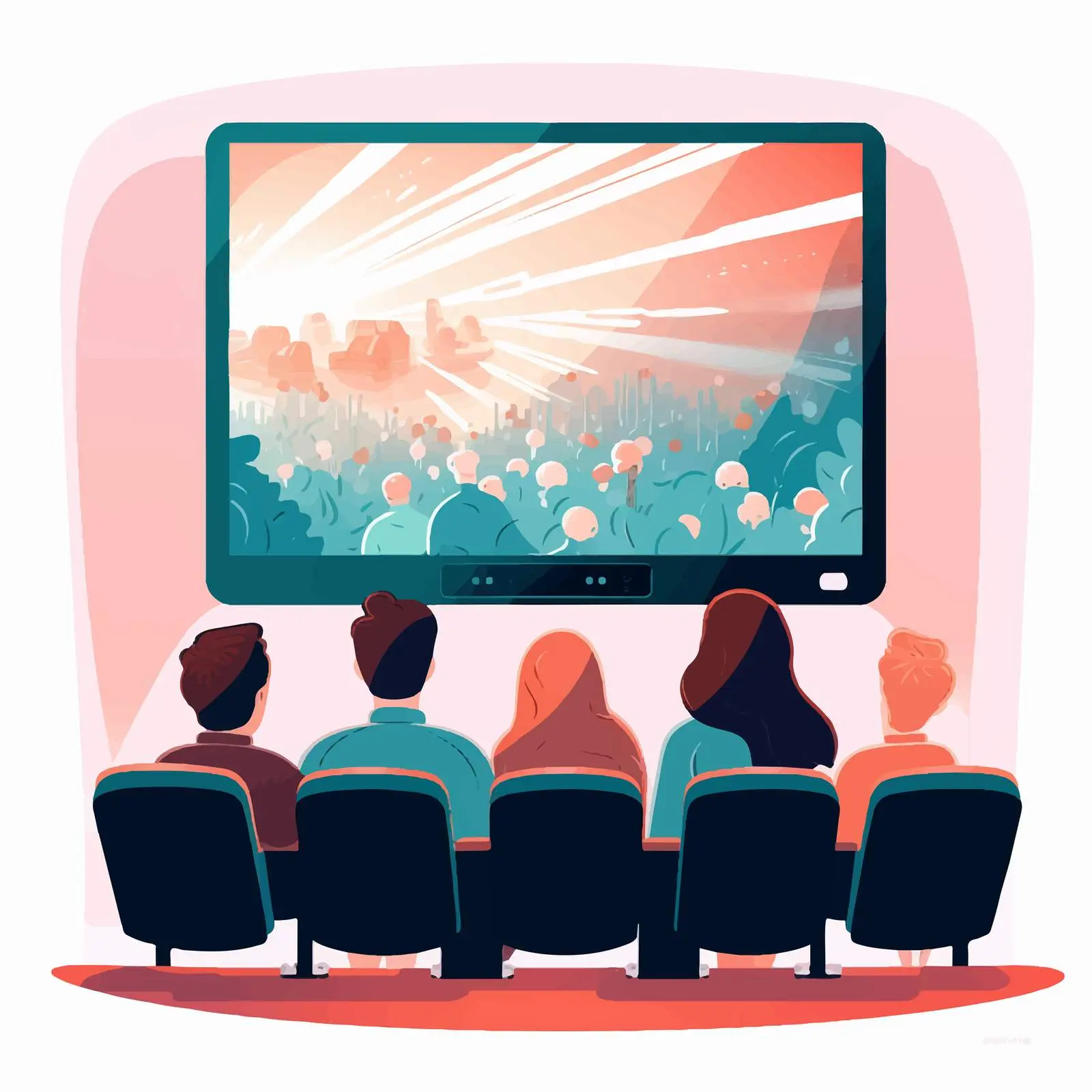 Audience Enjoying a Movie in Theater Environment – free relaxed vibe image from Dotvec