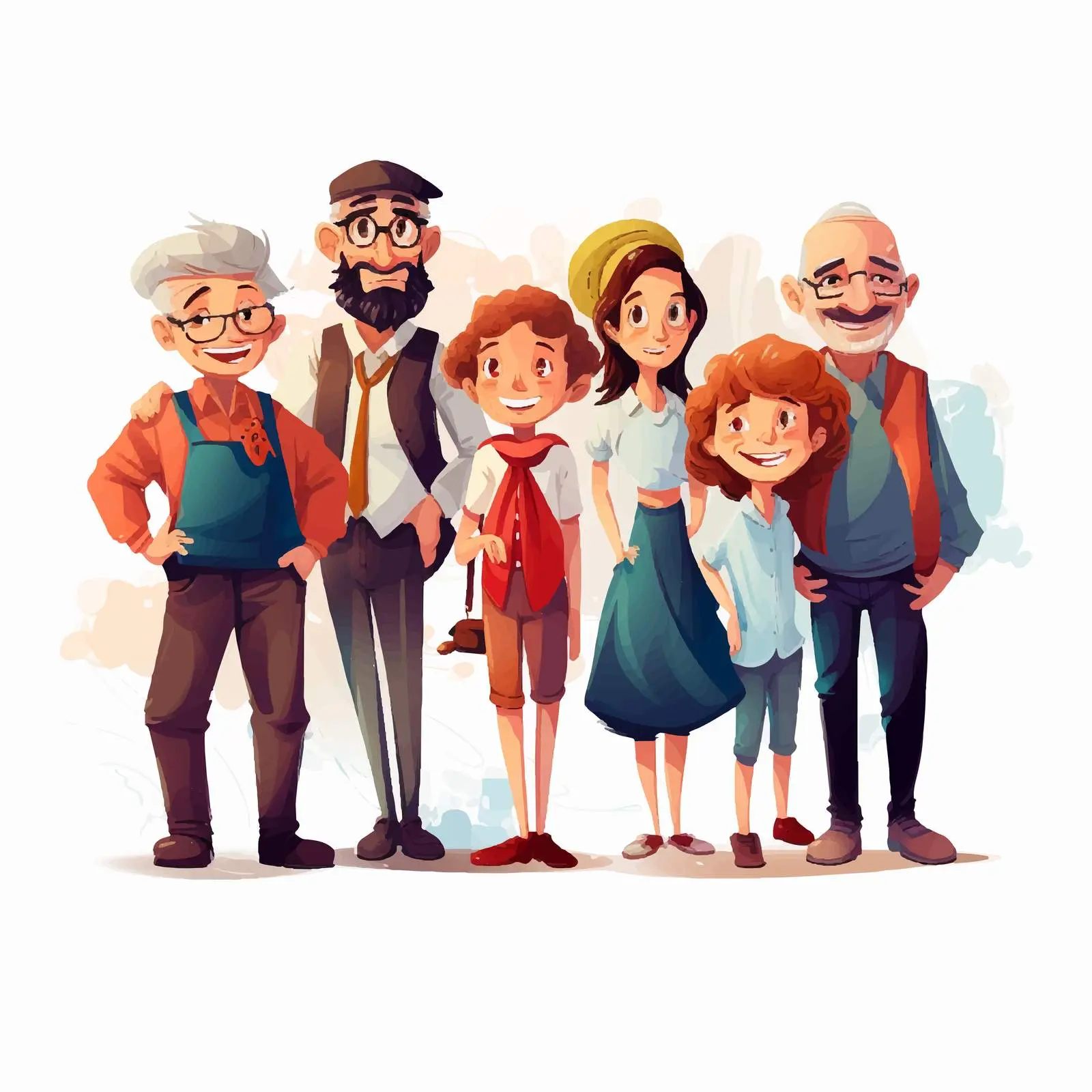 Cartoon People Vector Illustration Design – free human figures image from Dotvec